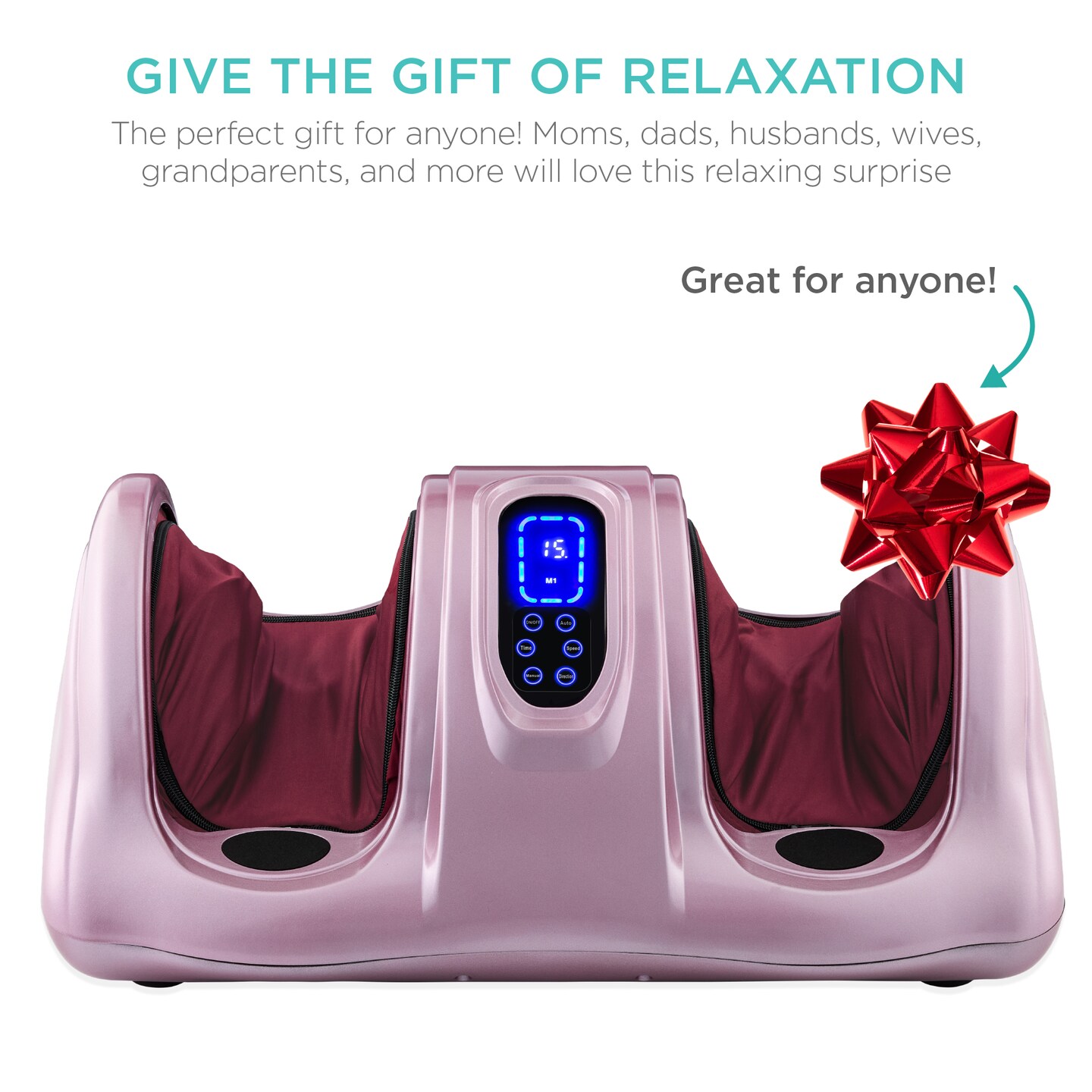 Best Choice Products Therapeutic Kneading &#x26; Rolling Shiatsu Foot Massager w/ High Intensity Rollers, Remote