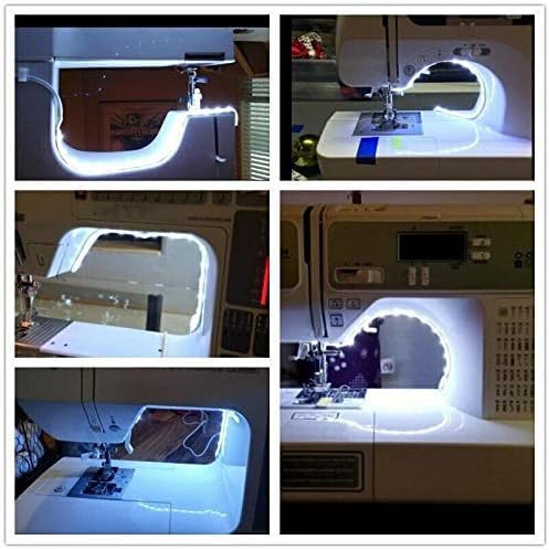 YICBOR Sewing Machine LED Light Strip Light Kit 11.8inch DC5V Flexible USB Sewing Light 30cm Industrial Machine Working LED Lights