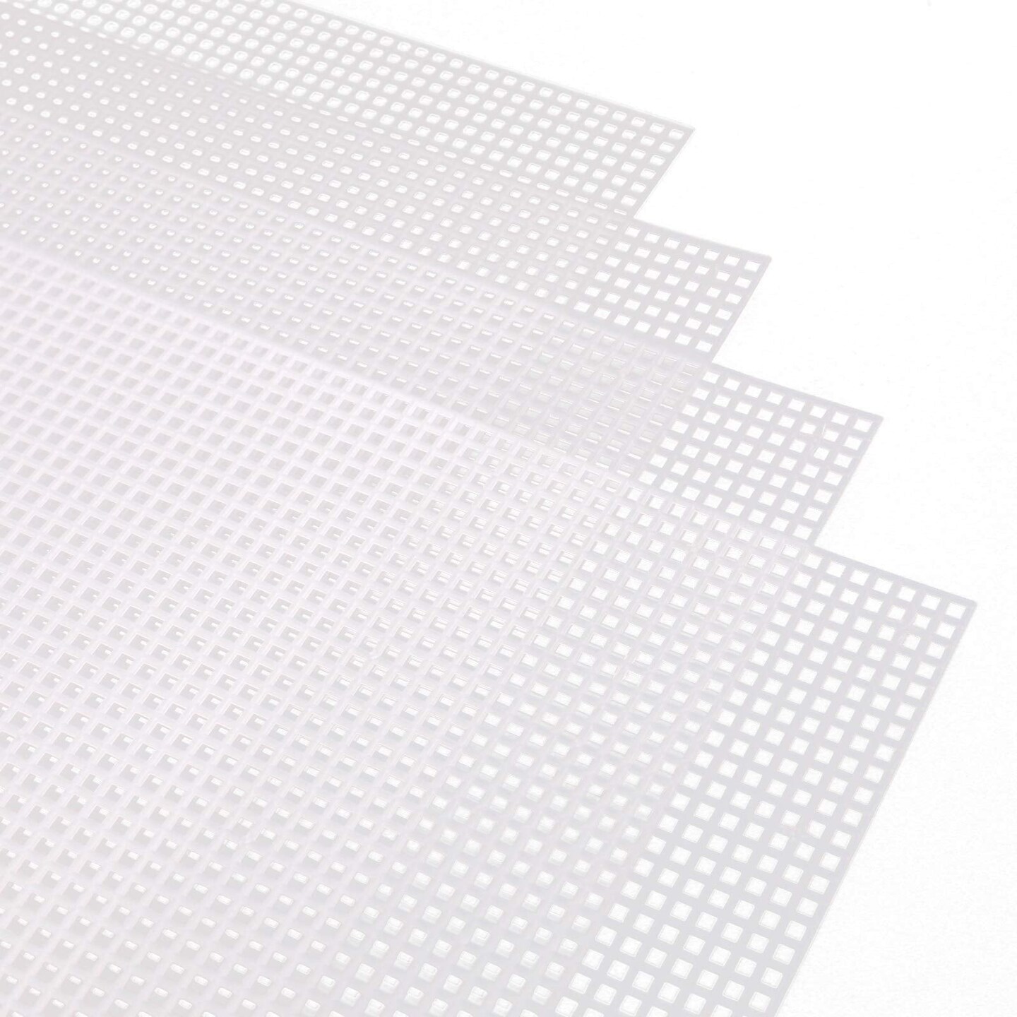 SAVITA 6 Sheets of Plastic Mesh 7 Needlework Canvas for Embroidery and Knitting and Crochet Projects