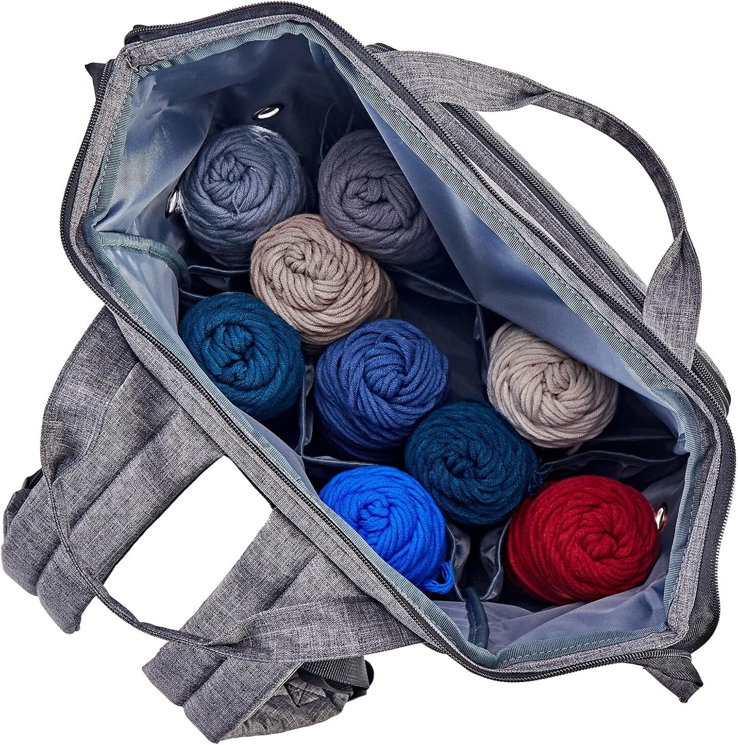 Crochet Bag Organizer (Grey)