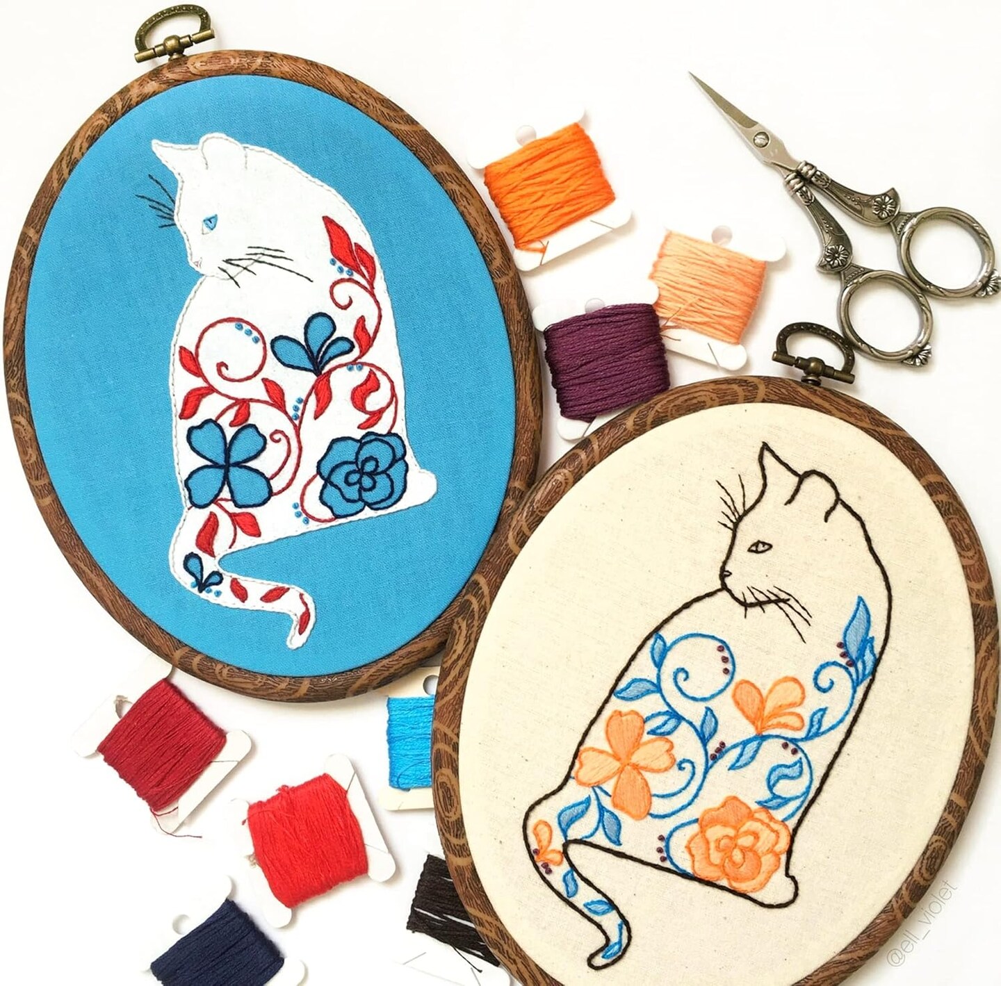 9&#x27;&#x27; Oval Embroidery Hoops