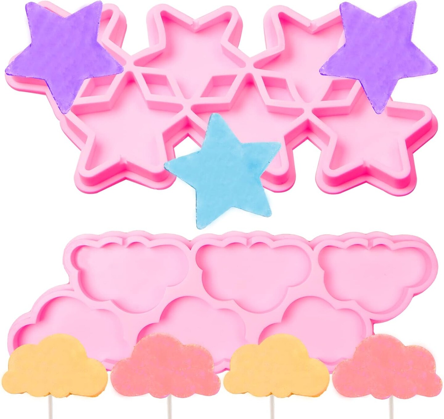 Cloud Lollipop Chocolate Birthday Mold