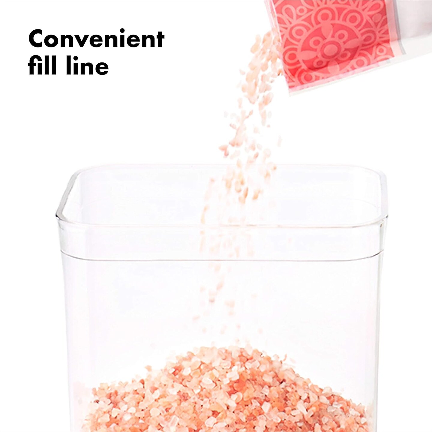 3-PC Small Square Short POP Container Set - White,Grey