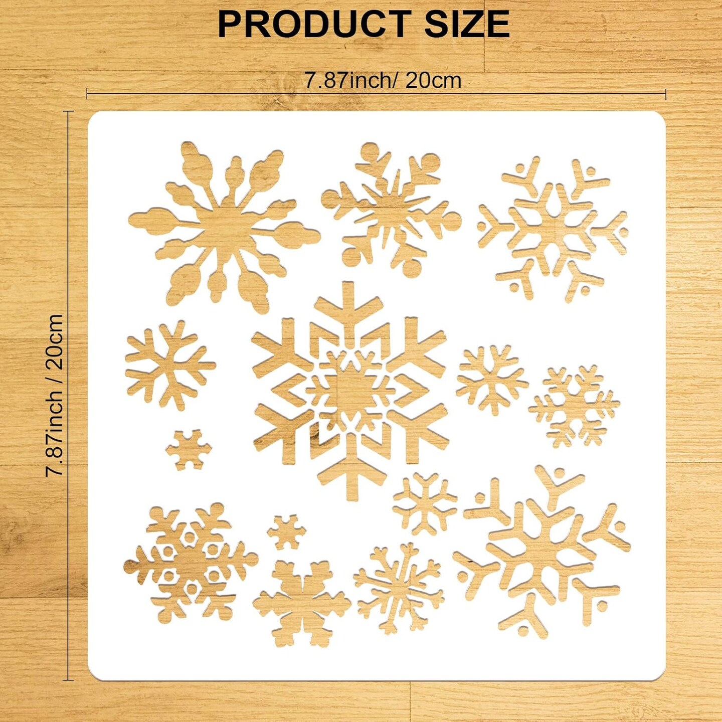Large Christmas Snowflake Stencil Template