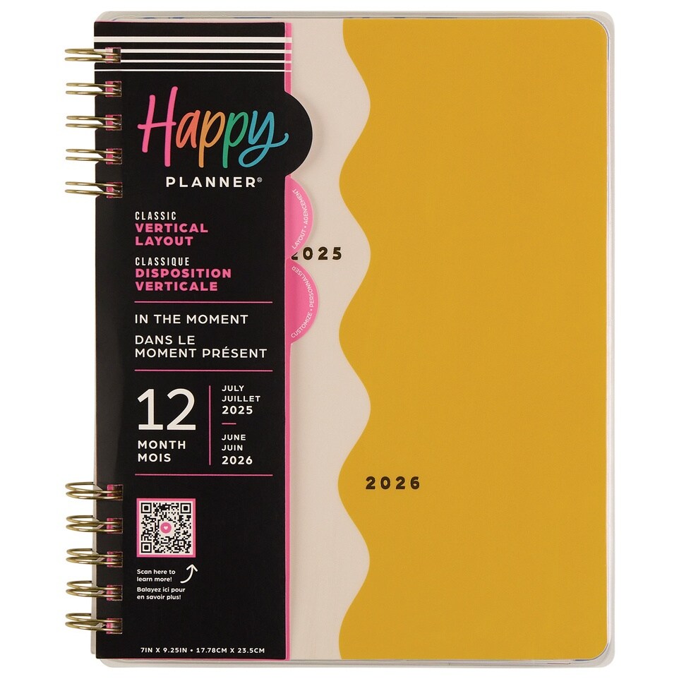 Happy Planner Classic 12-Month Planner-In the Moment; Jul &#x27;25 - Jun &#x27;26