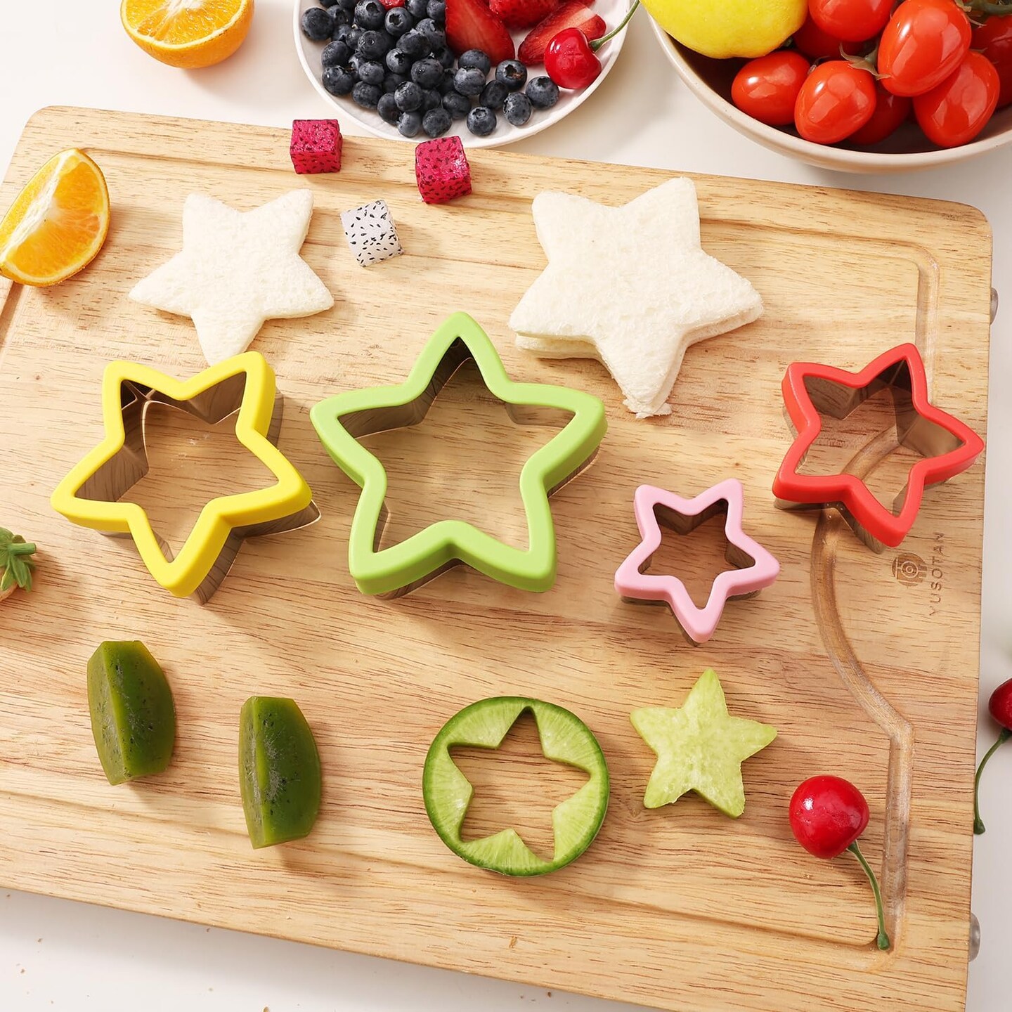 8pcs - Stainless Steel Star Cookie Cutters