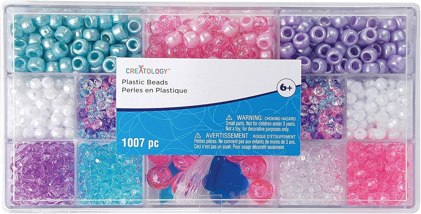 1 Pack - Unicorn Colors Bead Plastic Beads for Making Jewelry(Assorted)