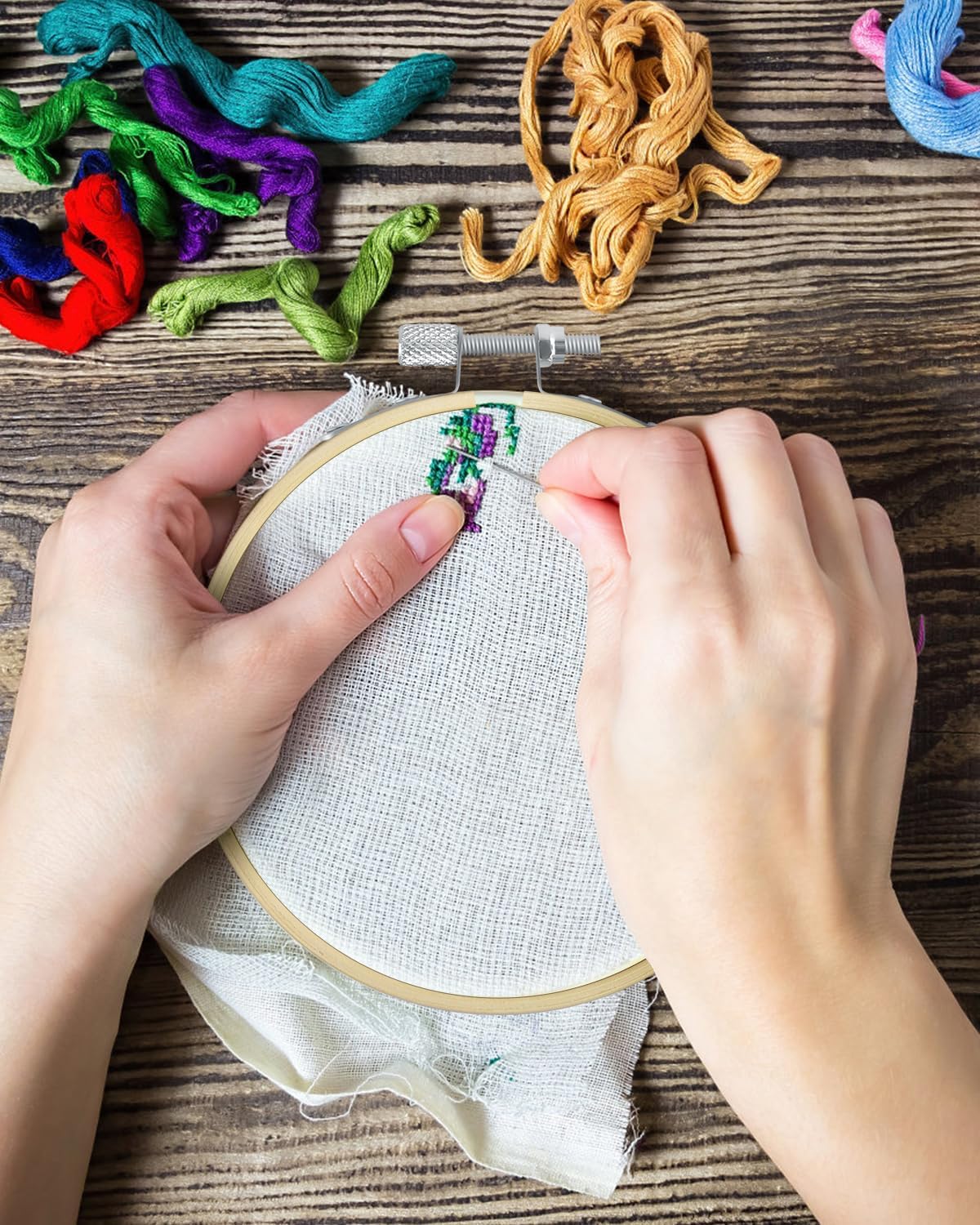 16 Pieces 4 inch Embroidery Hoops