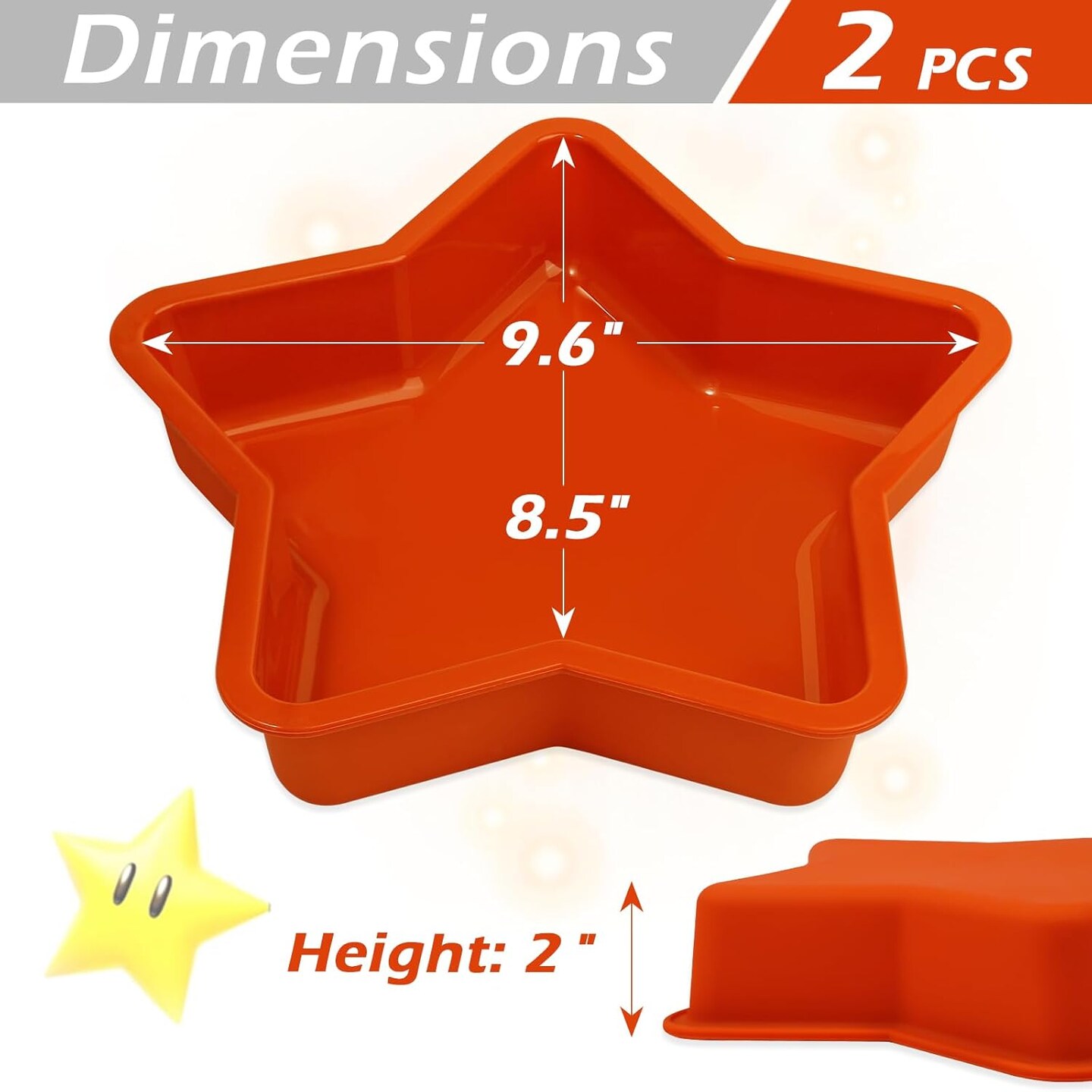 Silicone Star Cake Pan 9.5 Inch