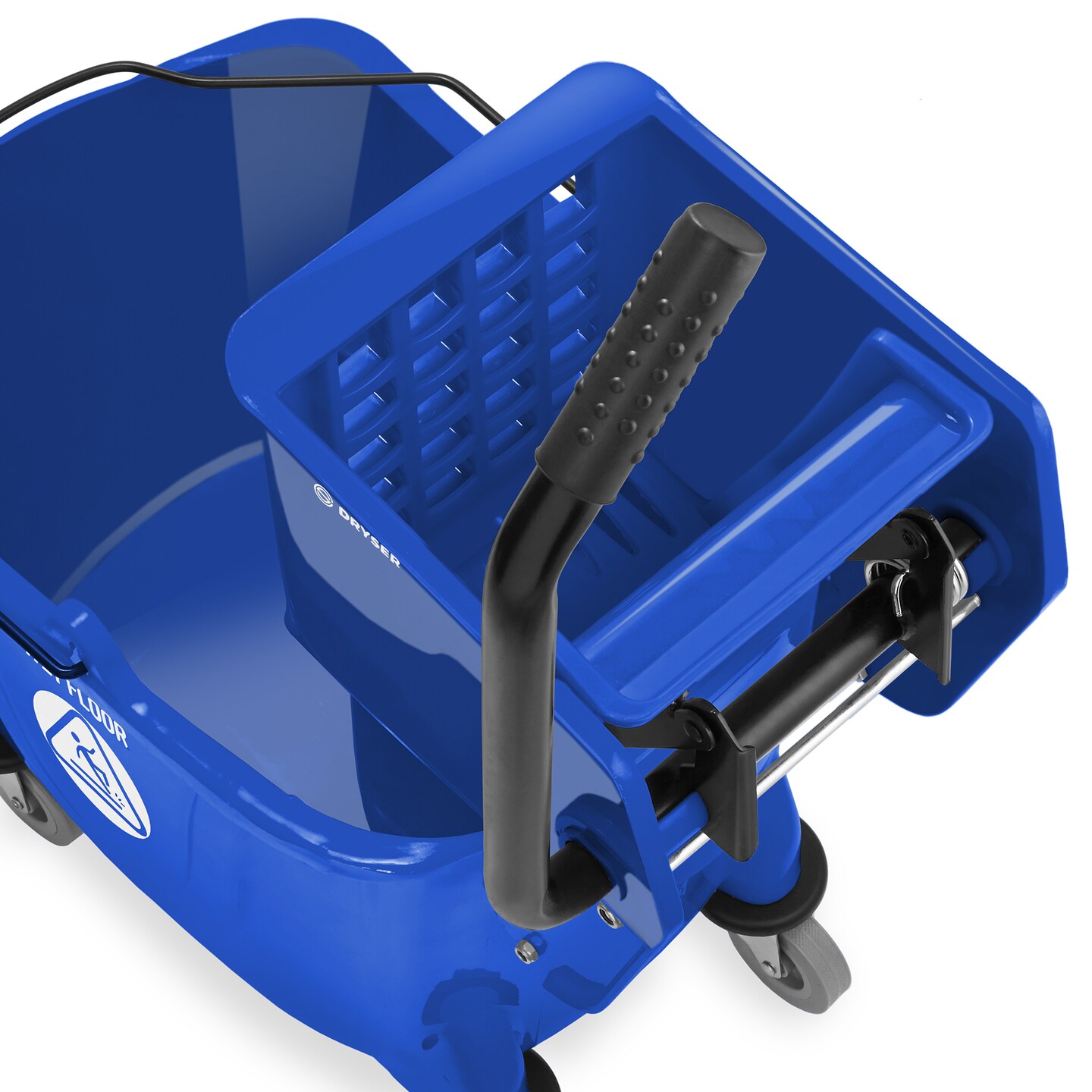 Dryser Commercial Side Press Wringer Combo Mop Bucket, 33 Quart