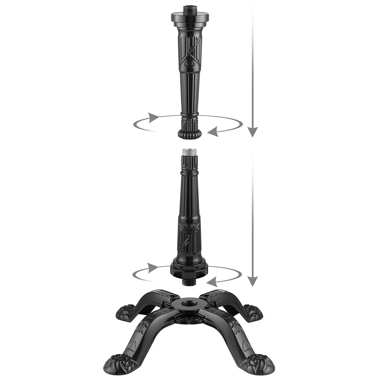Olde Midway Gumball Machine Stand for 15&#x22; Vintage-Style Candy Dispensers