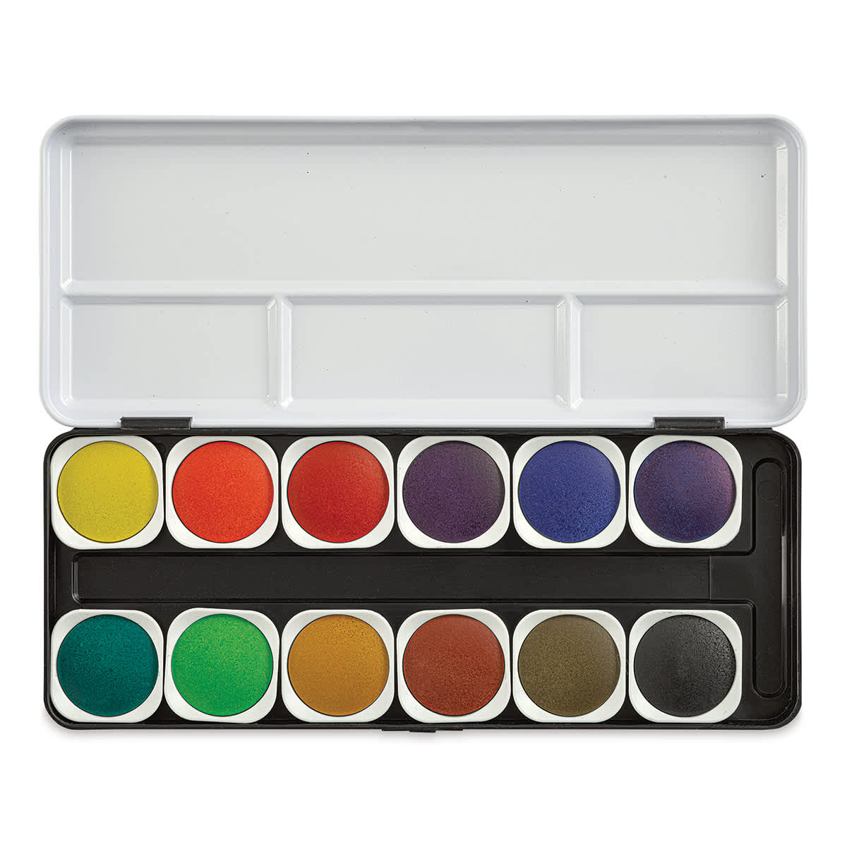 Finetec Transparent Watercolor Pan Set - Assorted Colors, Set of 12