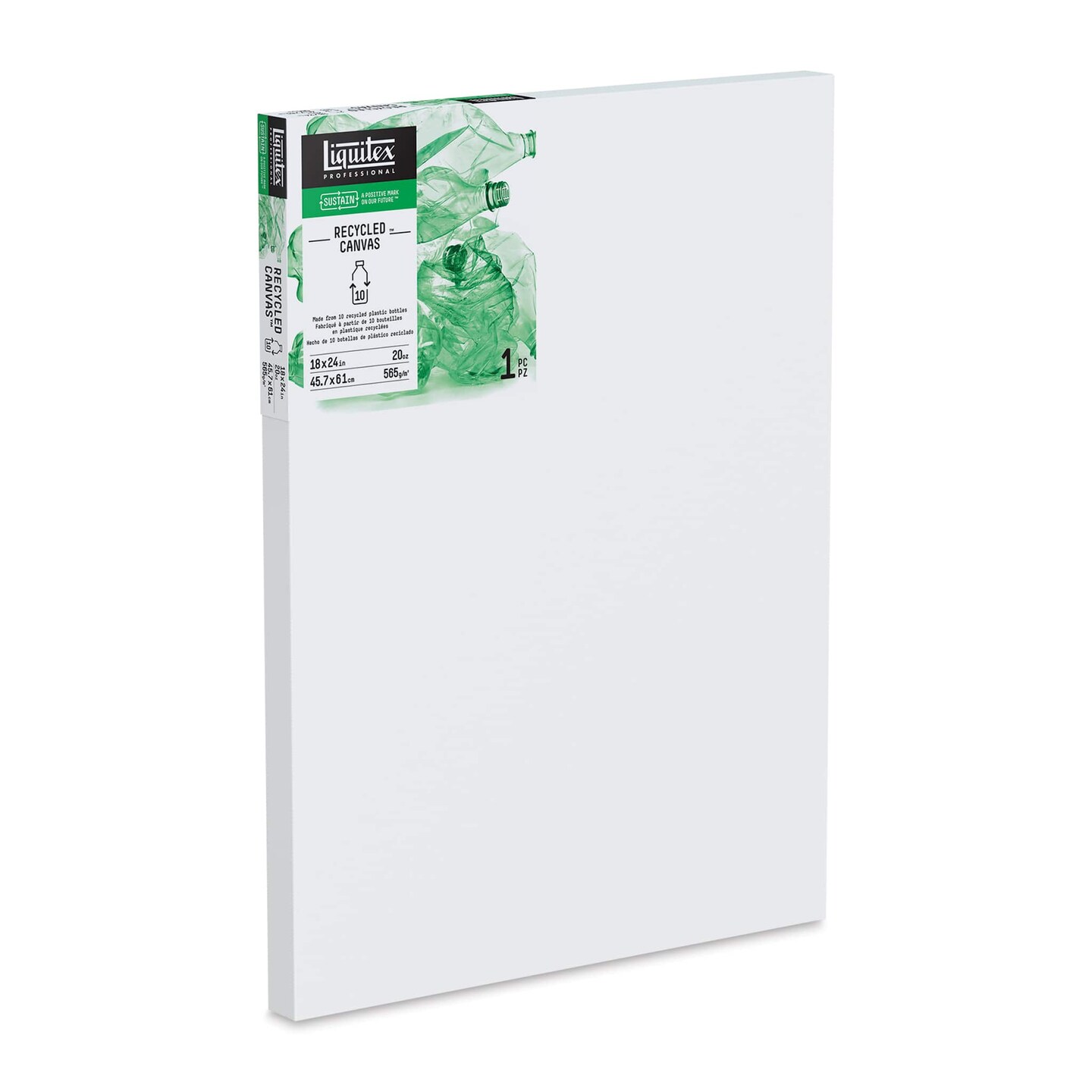 Liquitex Recycled Stretched Canvas - 18" x 24", 1-3/8" Deep Edge Profile