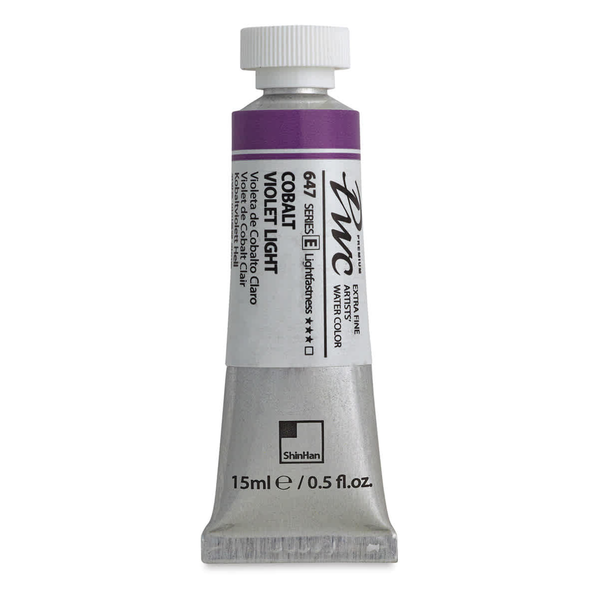 ShinHan PWC Extra Fine Professional Watercolor - Cobalt Violet Light, 15 ml, Tube