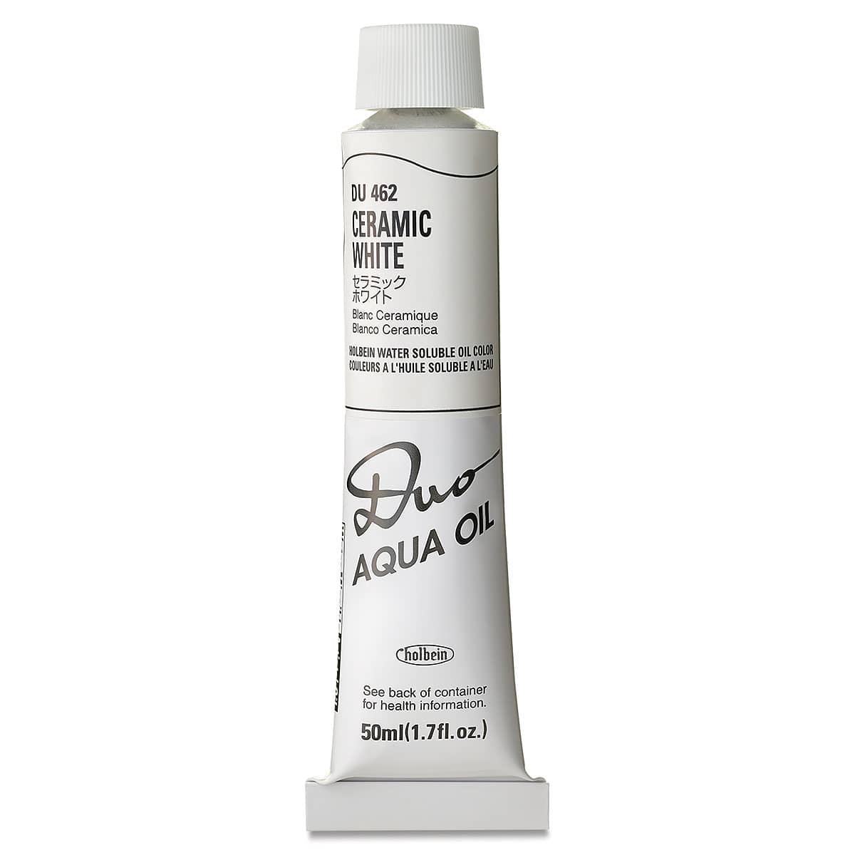 Holbein Duo Aqua Water Soluble Oils - Ceramic White, 50 ml tube