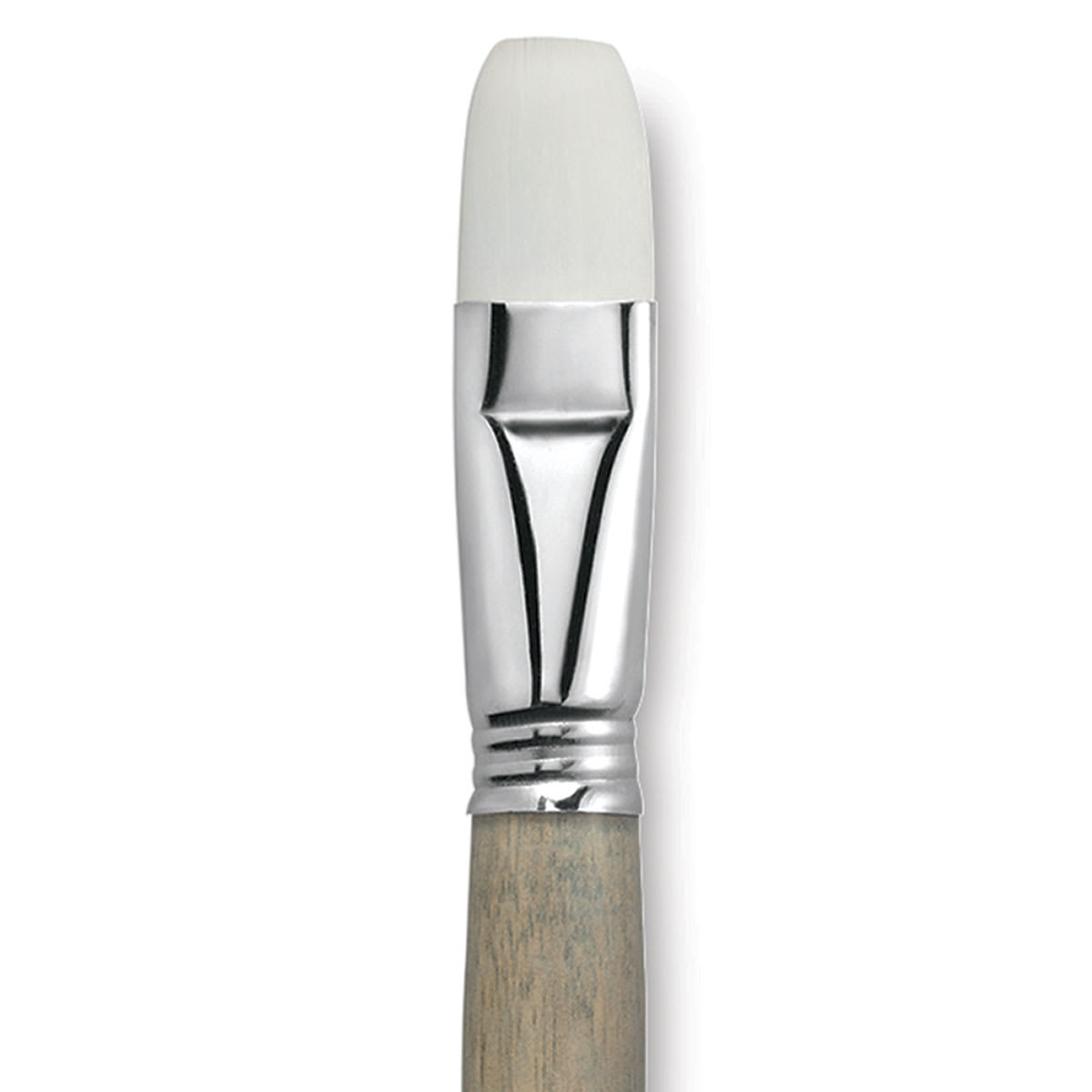 Escoda Perla Toray White Synthetic Brush - Bright, Long Handle, Size 22