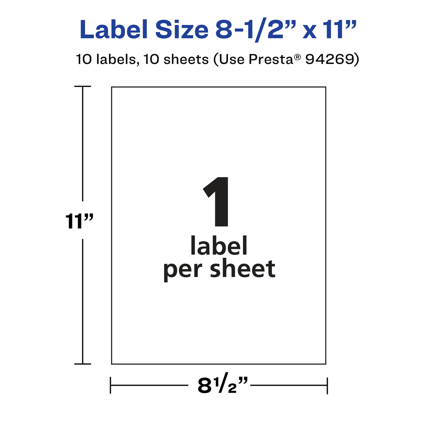 Avery Matte Clear Sticker Paper,  8-1/2&#x22; x 11&#x22; Rectangle