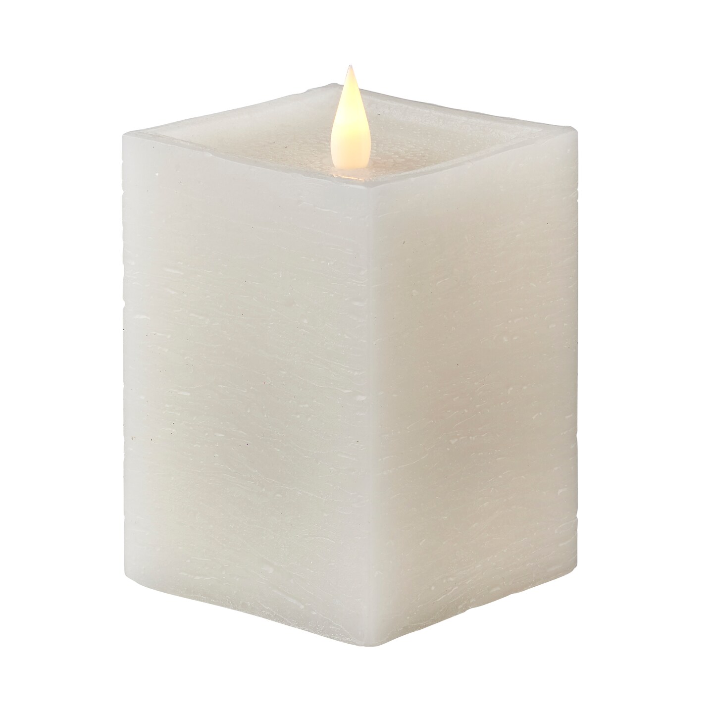 Christmas Classic Motion Flameless Square Candle 3x5 White