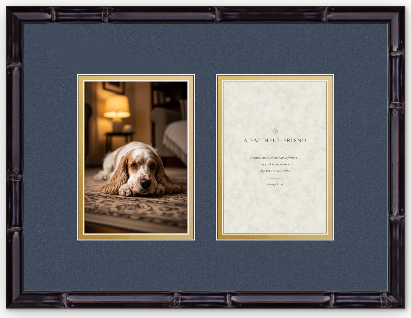 CustomPictureFrames.com Pet Memorial Frame - Multiple Sizes Made in the USA