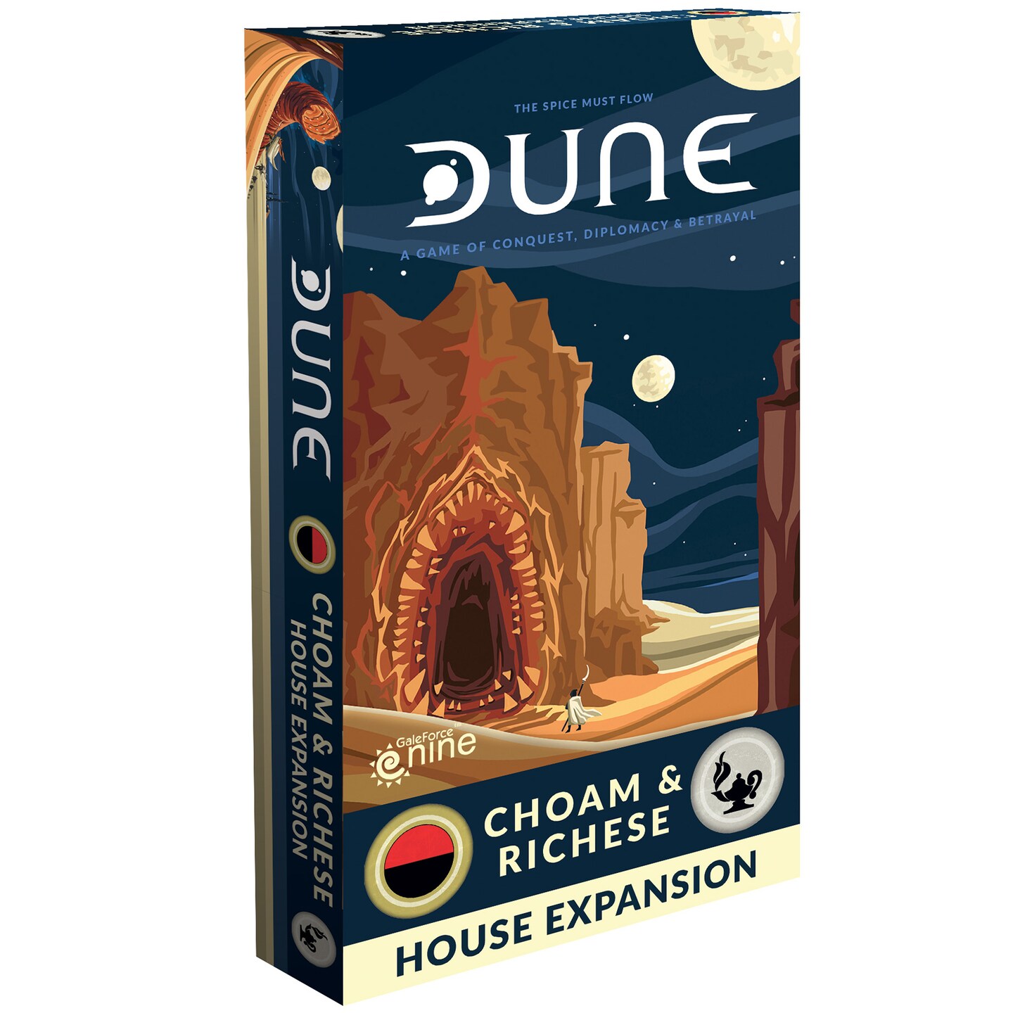 Dune: CHOAM &#x26; Richese House Expansion - Sci-Fi Boardgame Expansion , Ages 14+