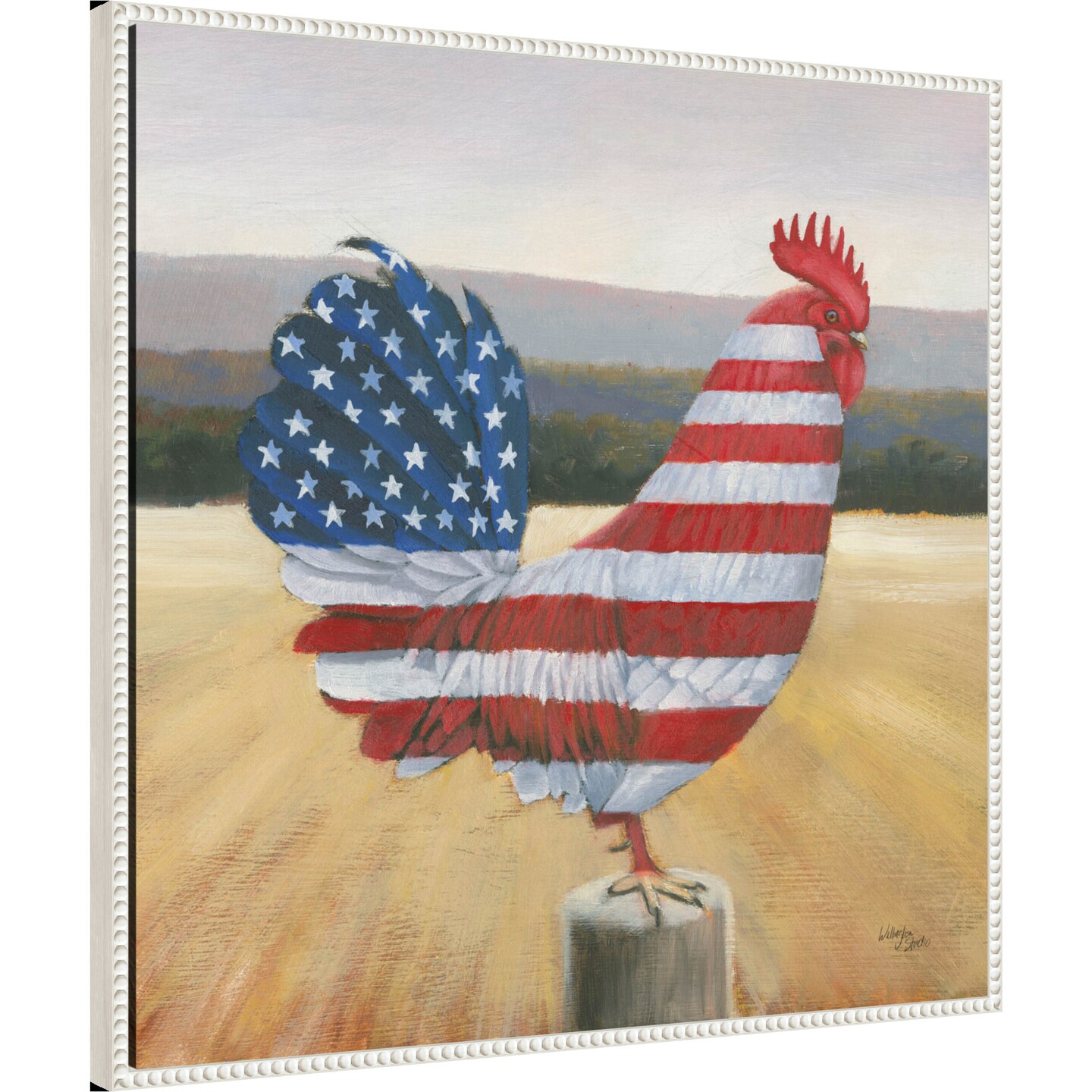 American Rooster by Wellington Studio Framed Canvas Wall Art