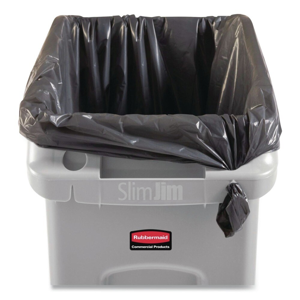 Rubbermaid Commercial Slim Jim 13 gal Polyethylene Under Counter Container - Gray