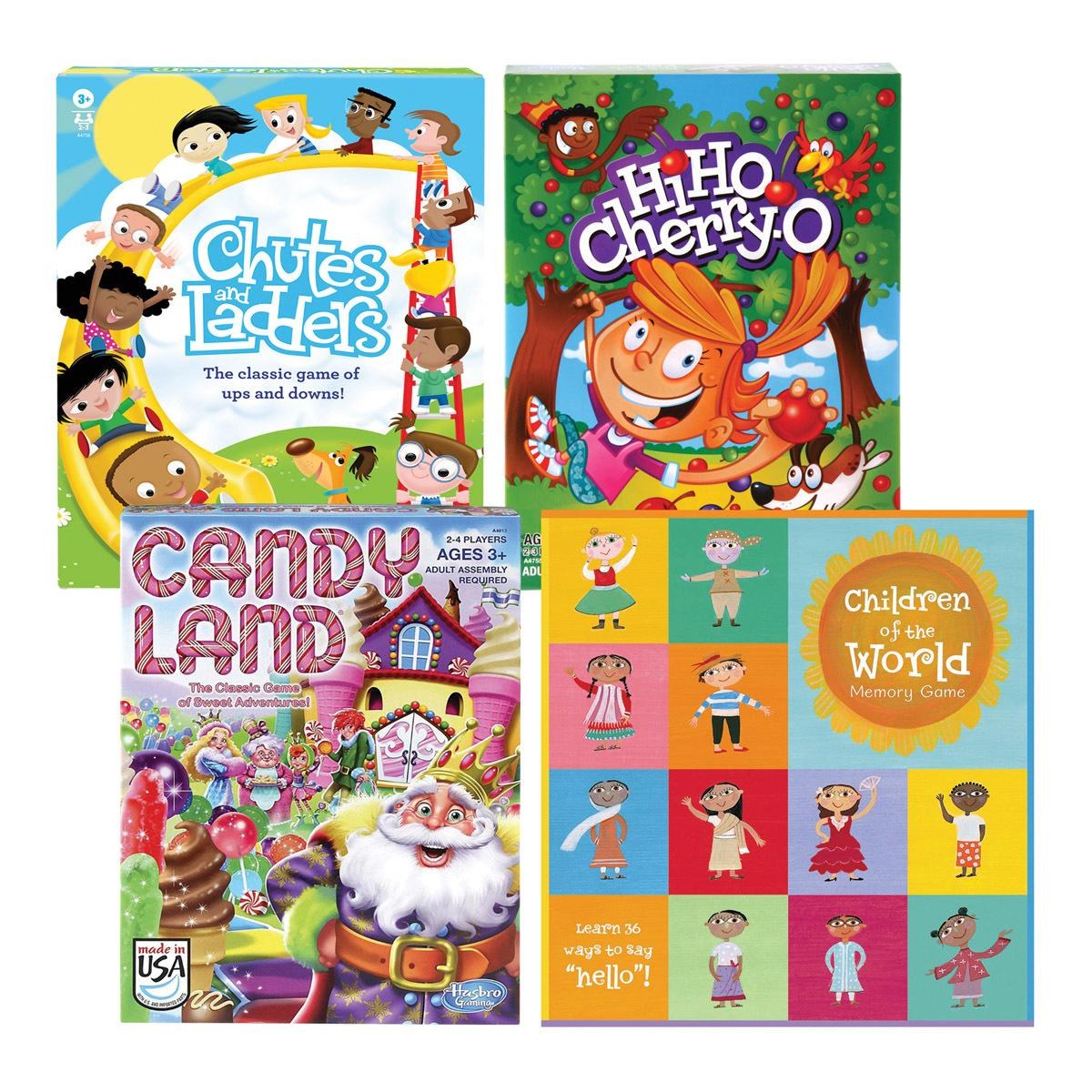 Kaplan Early Learning Company Classic First Board Games - Set of 4 ...