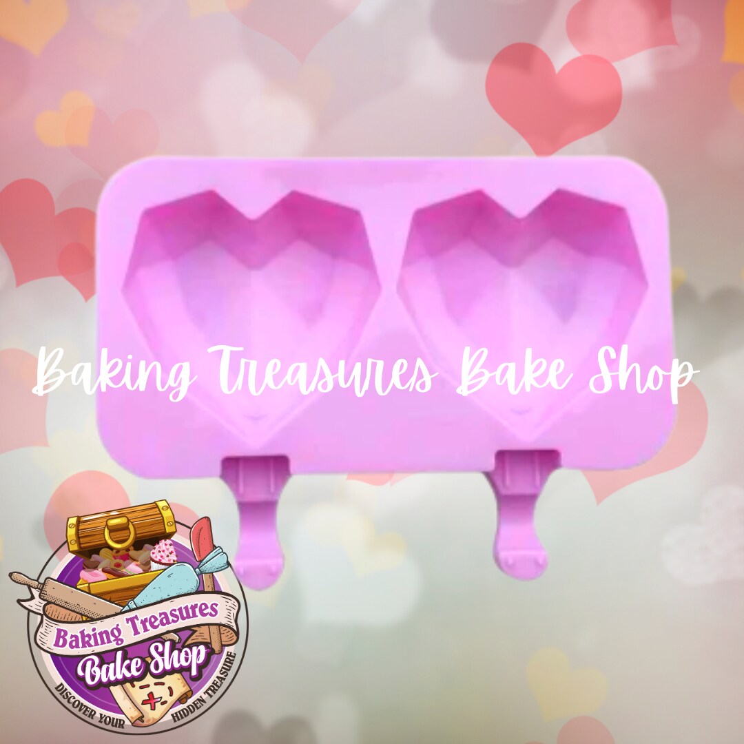 Geometric Hearts Silicone mold