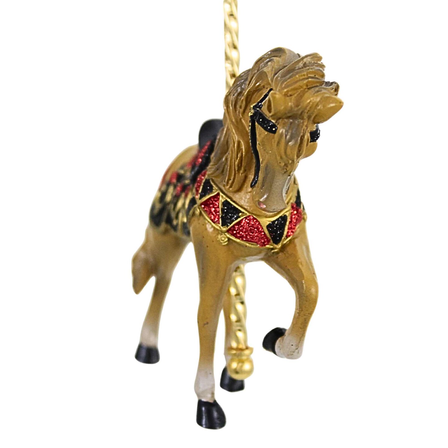 Kurt S. Adler 3.75 In Carousel Animal Christmas Tree Ornament , Pole Animal Circus