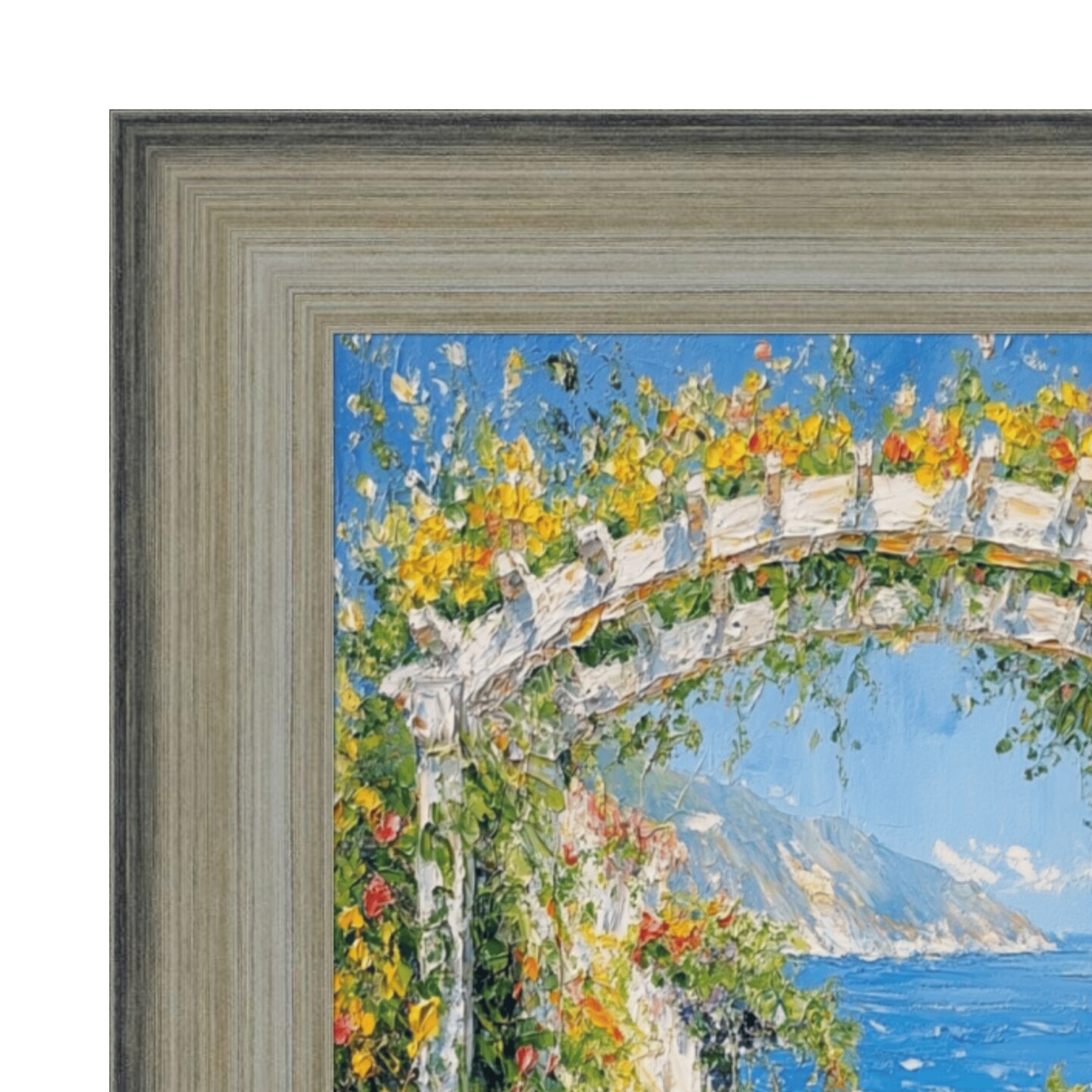 Wide Scoop Brushed Silver Picture Frame 30x40 frame