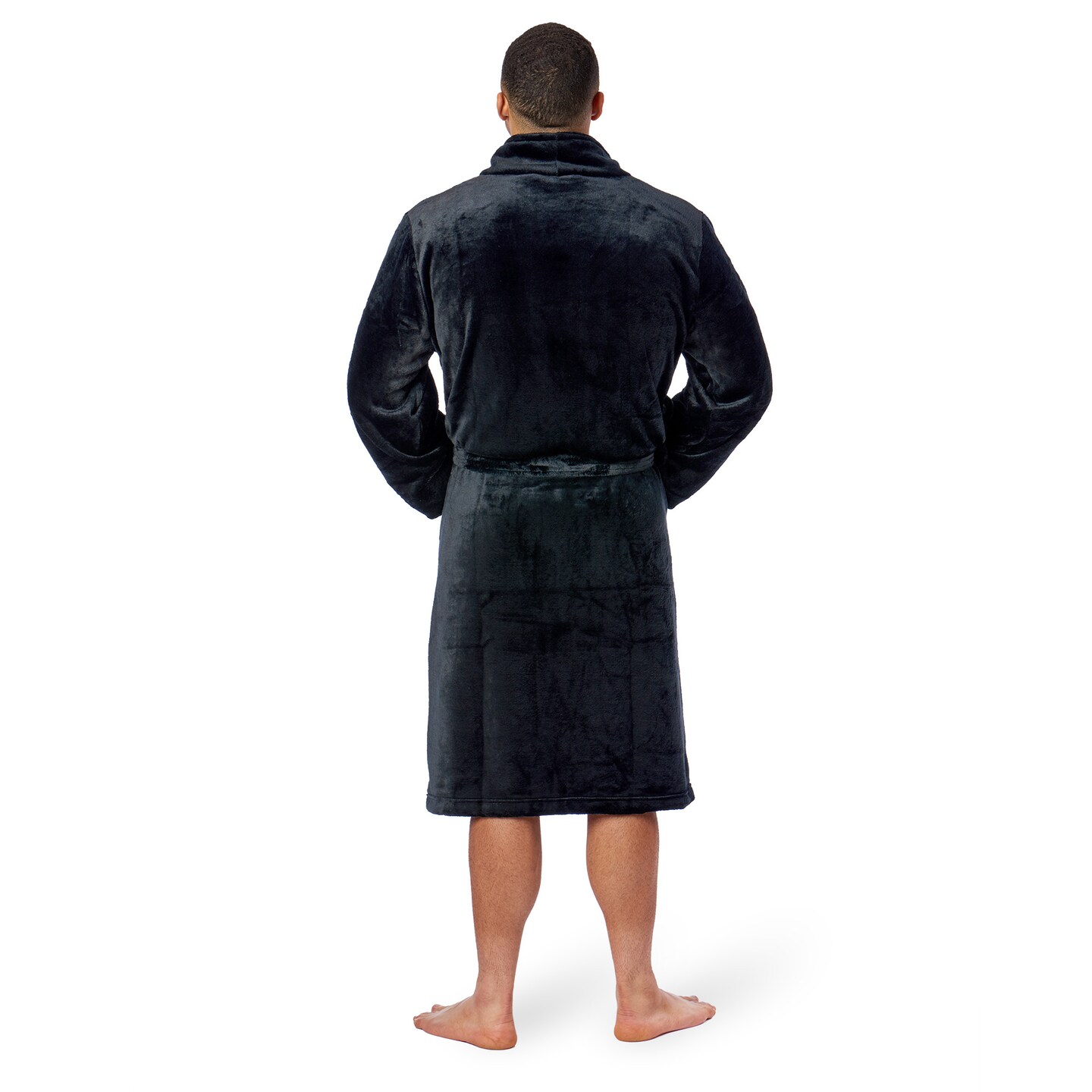 Northwest Silk Touch L/XL Bath Robe Jet Black 26&#xD7;47 Inches