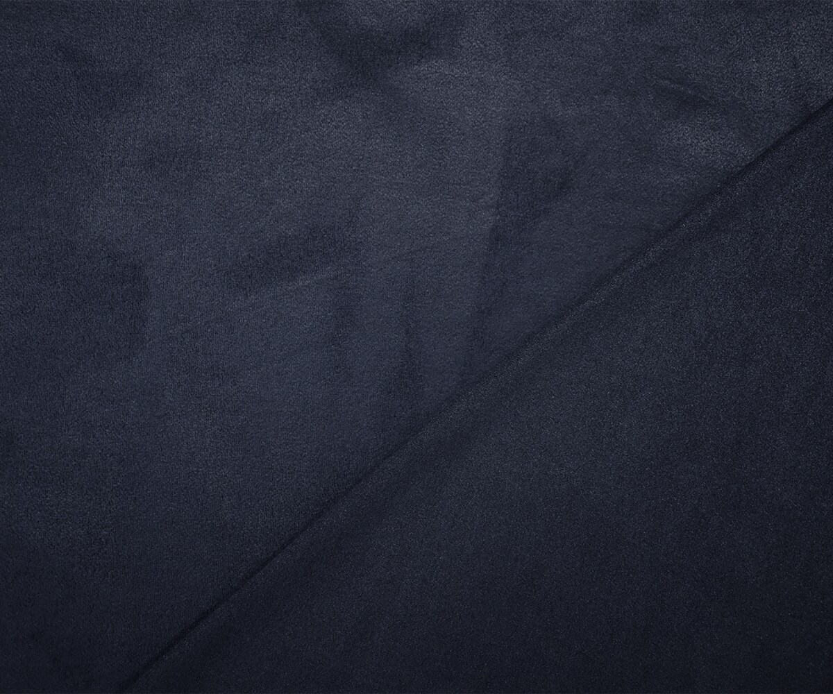 Deepest Blue Stretch Spandex Solid Microsuede Knit Fabric By the Yard