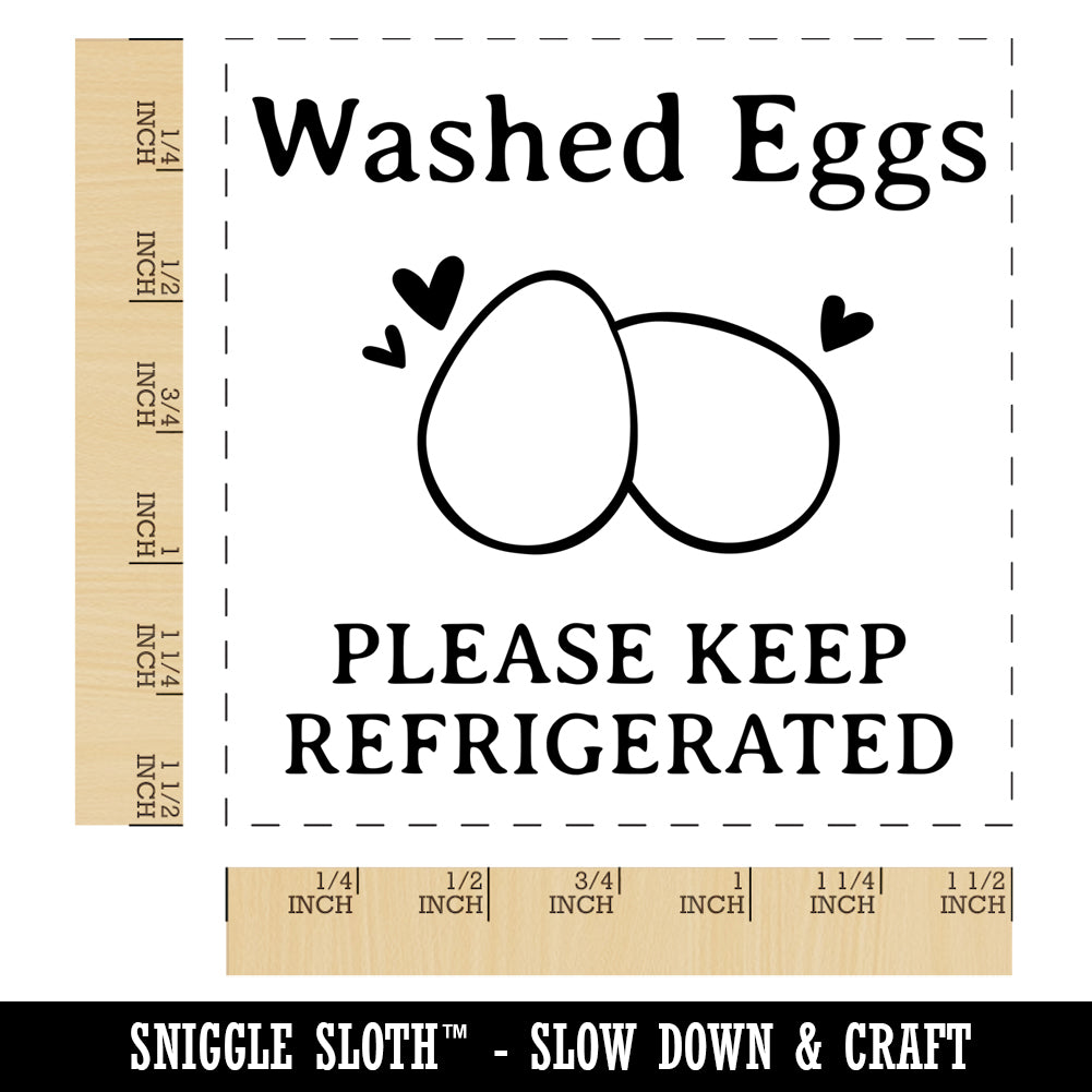 Washed Eggs Please Keep Refrigerated Carton Label Chicken Duck Goose Quail Self-Inking Rubber Stamp Ink Stamper
