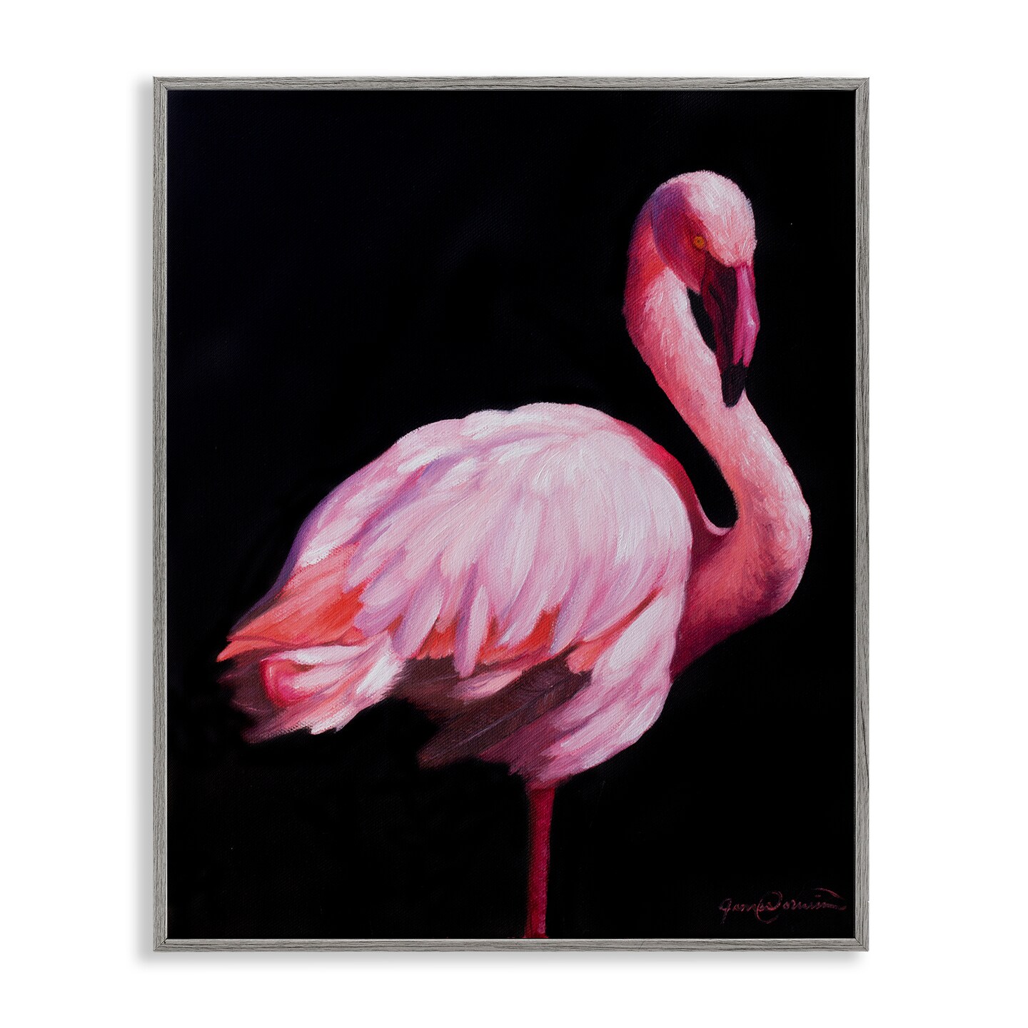 Stupell Industries Elegant & Exotic Flamingo Framed Giclee, design by James Corwin
