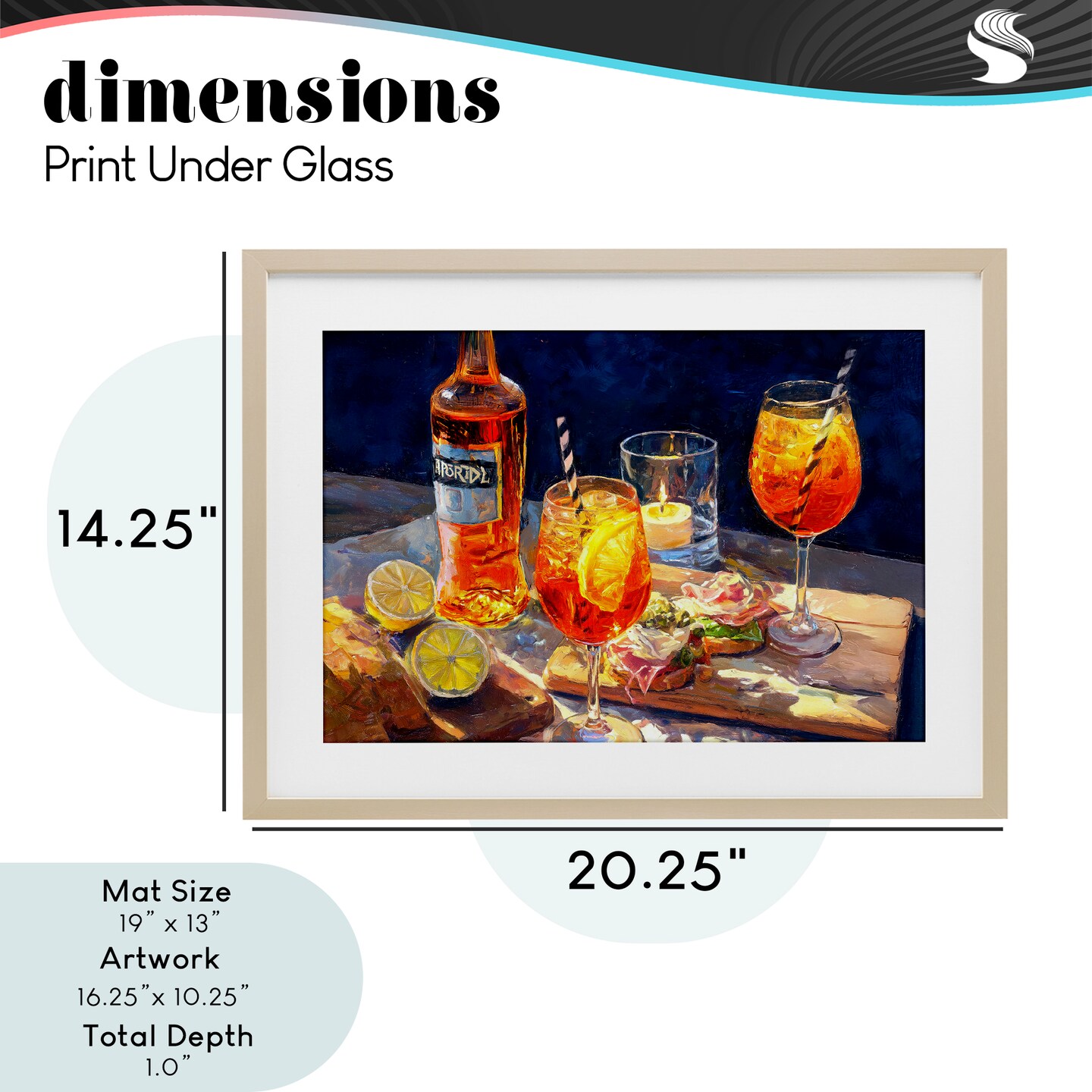 Stupell Industries Sprits Table Still Life Framed Print Under Glass, design by Ziwei Li
