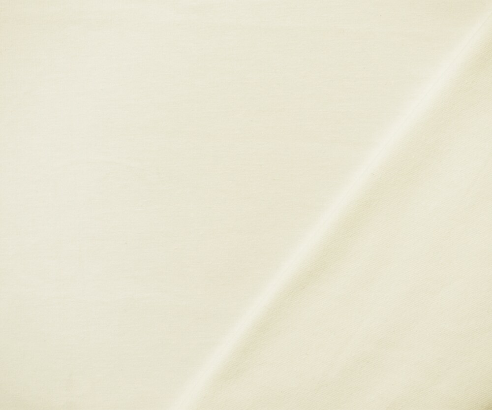 Off White Solid Cotton Spandex Knit Fabric - 12 oz - Reorderable By the Yard