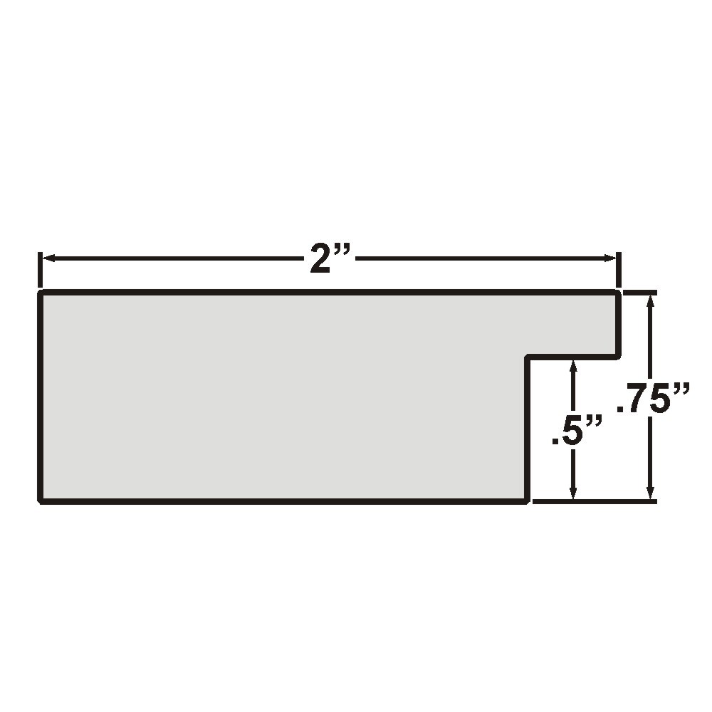 24x36 Matted Picture Frame, Bauhaus 200 2 Inch MDF Moulding, Wall Display Frame for Art, Posters, or Photos by wallsthatspeak