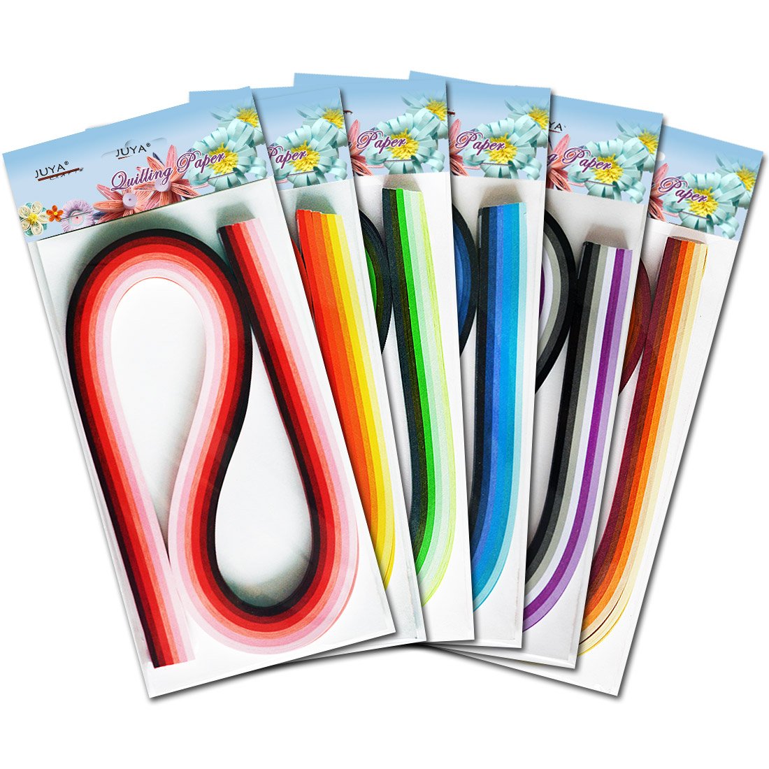 Multi-color Quilling Strips Set 720 Strips 36 Colors 54cm Length/strip Paper Width 3mm &#x26; Organizer Storage Tote Bag