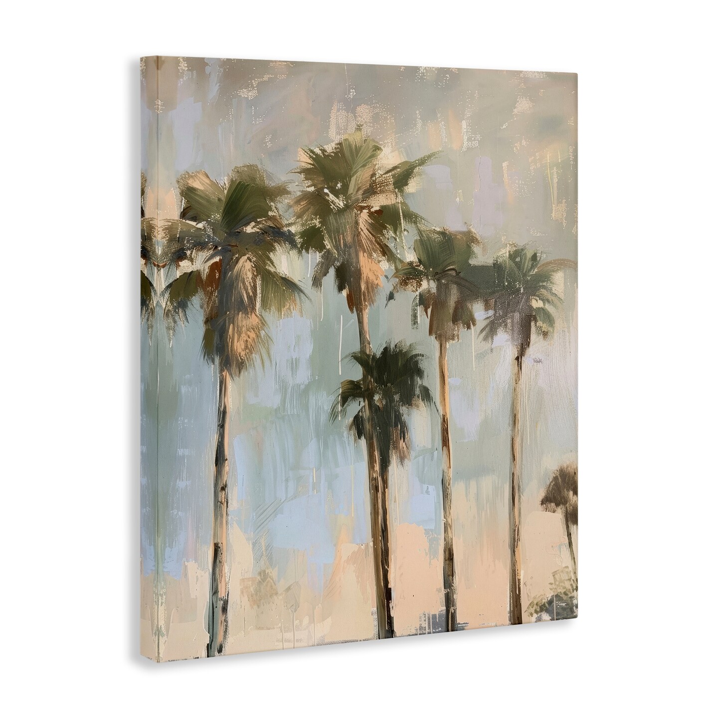 Stupell Industries Painterly Palm Trees Canvas Wall Art Design by Petal Prints Design