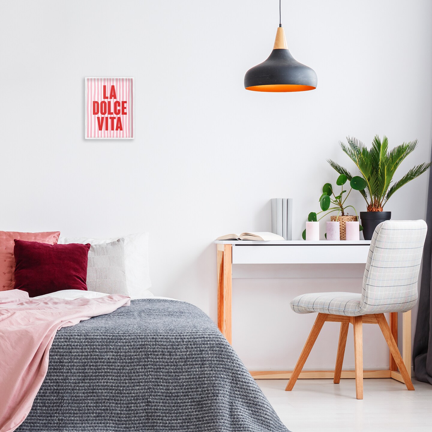 Stupell Industries La Dolce Vita Red Framed Giclee Wall Art Design by House of Lulu