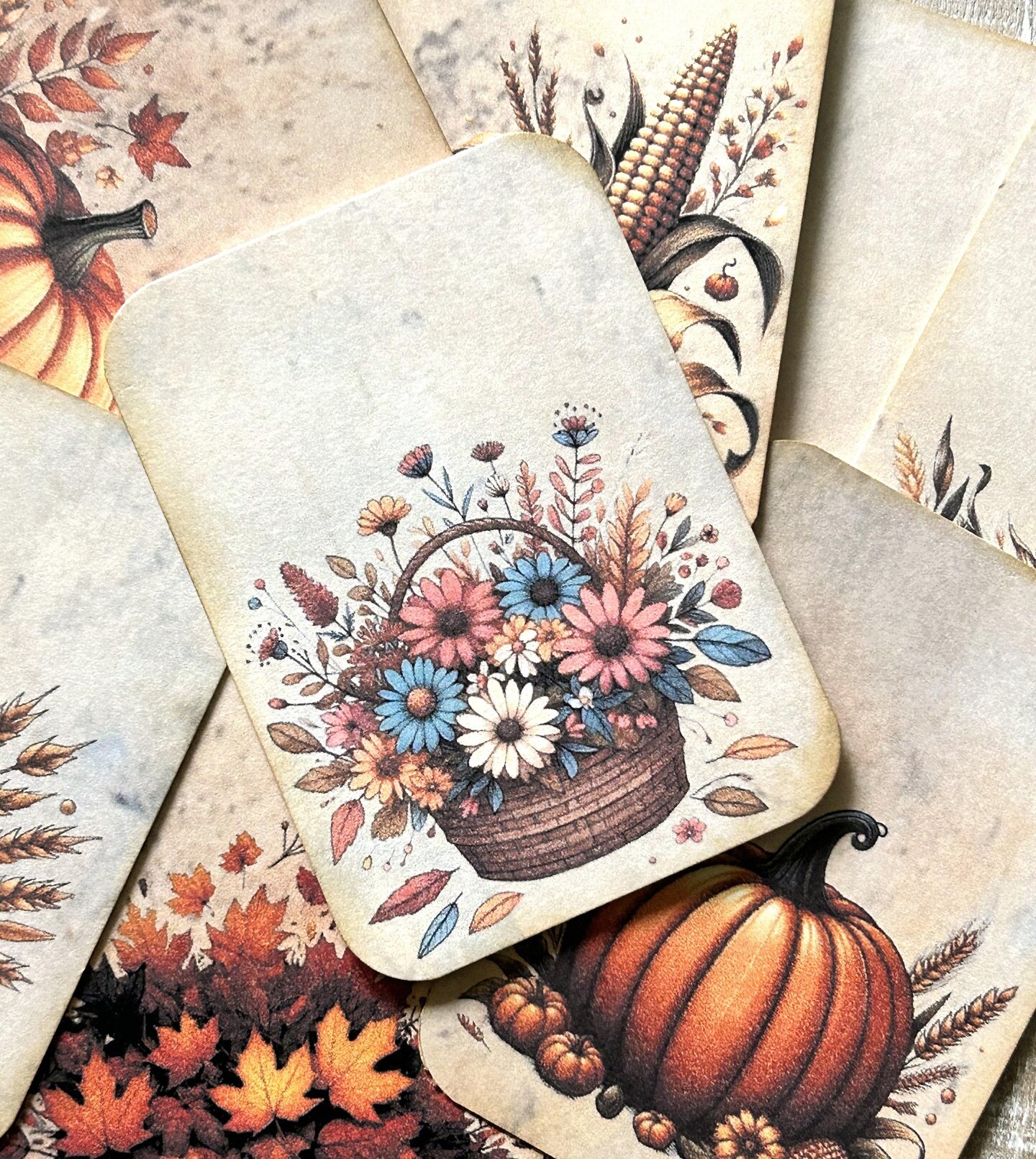 junkjournal【Herbst】 Fall harvest vintage style junk journal autumn theme junk journal