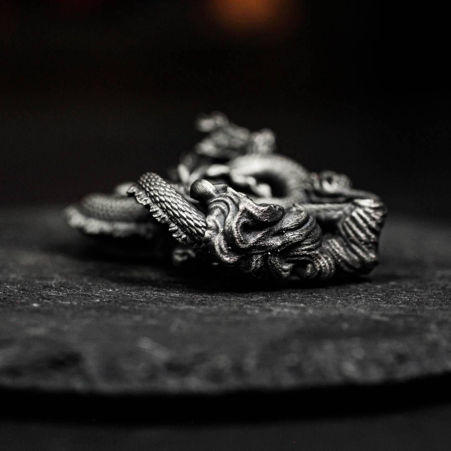 Chinese Dragon Pendant - Handmade 925 Silver Oriental Dragon