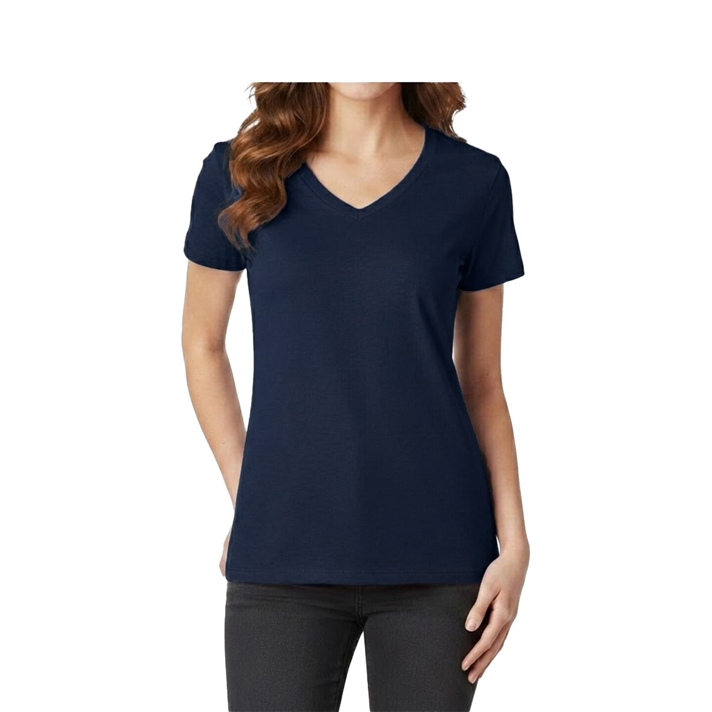 Gildan Women’s Heavy Cotton V-Neck Blank Craft T-Shirt – Cricut & Paint Ready