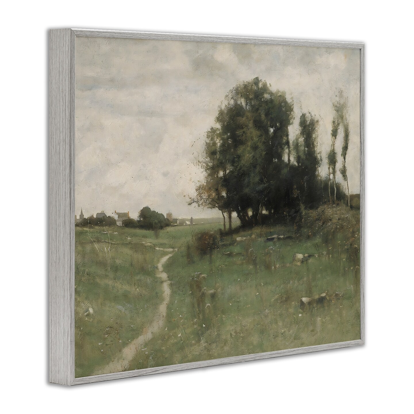 Stupell Industries Vintage Farmhouse Countryside Path Framed Giclee, design by Riley B