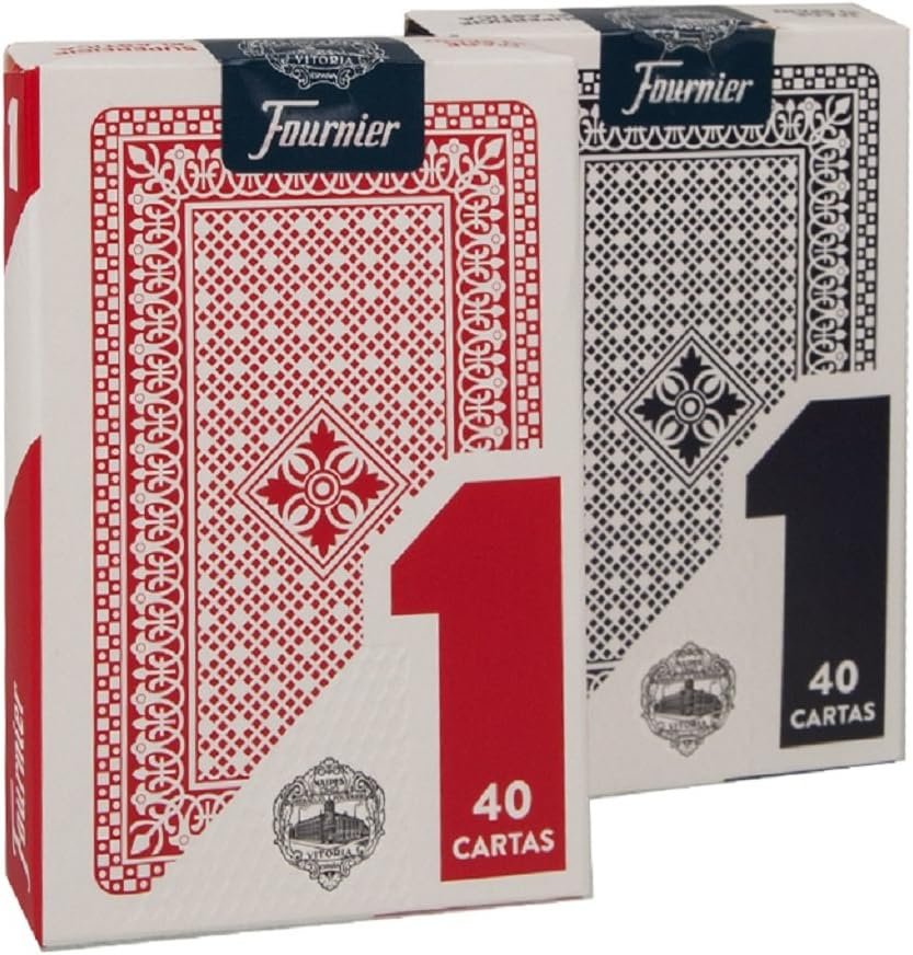 Heraclio Fournier No. 1 Spanish Playing Cards – 40-Card Spanish Deck for Games & Collectors (1 Deck, Colors May Vary)