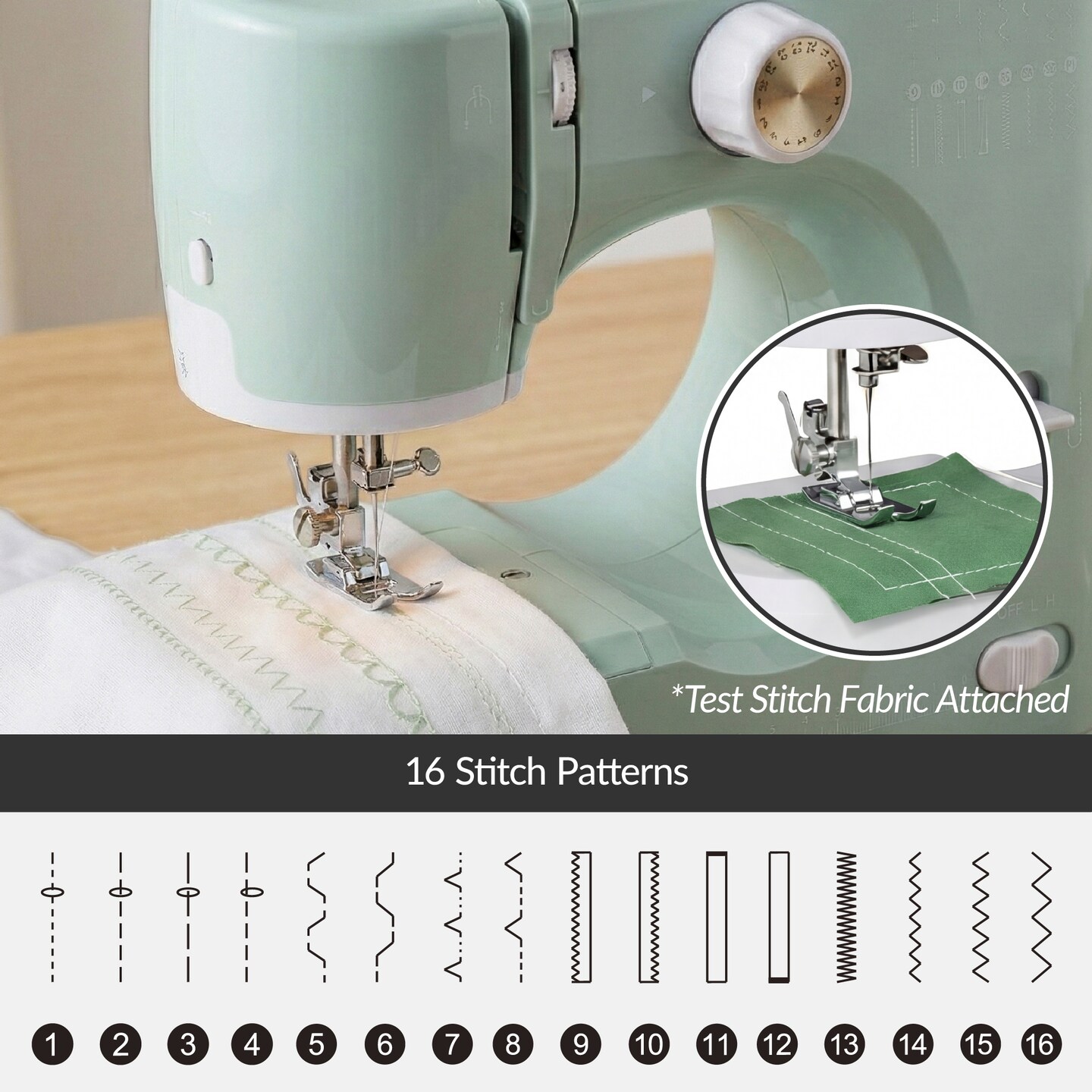 Best Choice Products 55-Piece Sewing Machine Kit for Beginners, w/ 16 Stitch Patterns, Double Stitching