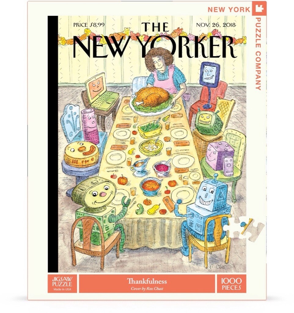 New York Puzzle Company Thankfulness 1000 Piece Piece Jigsaw Puzzle