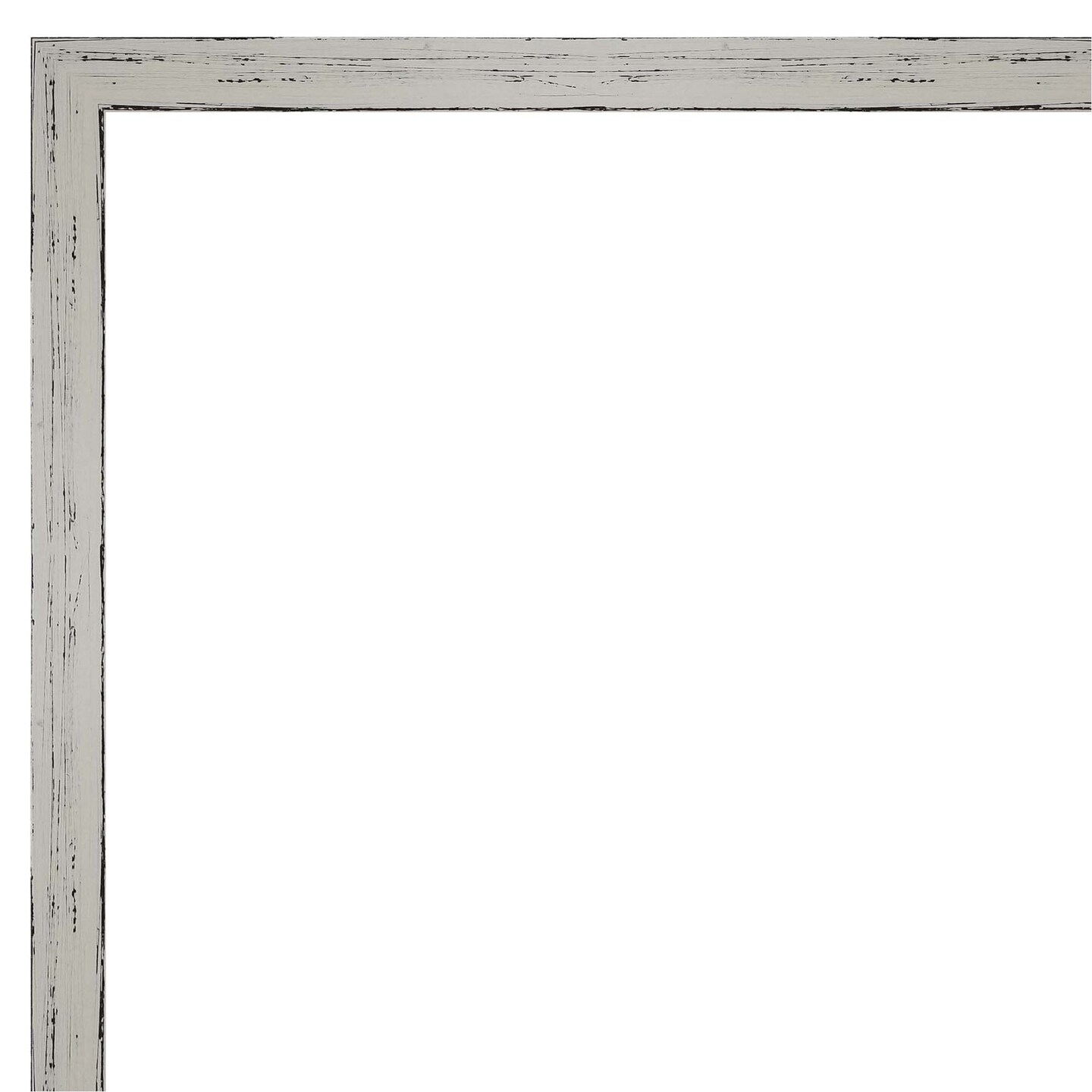Shiplap White Narrow Wood Framed Magnetic Board