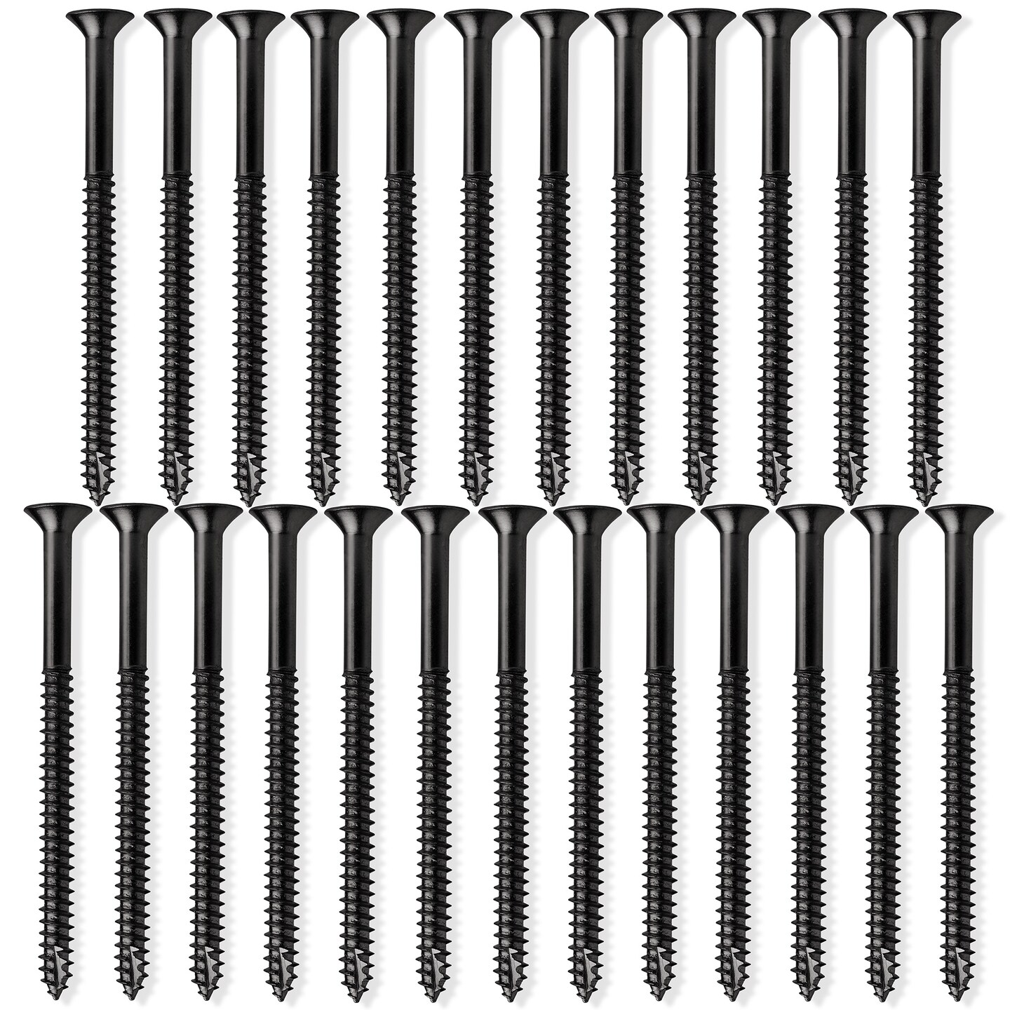 Cauldham Wood Screws #9 x 3 Inch for Door Hinges - 25 pack