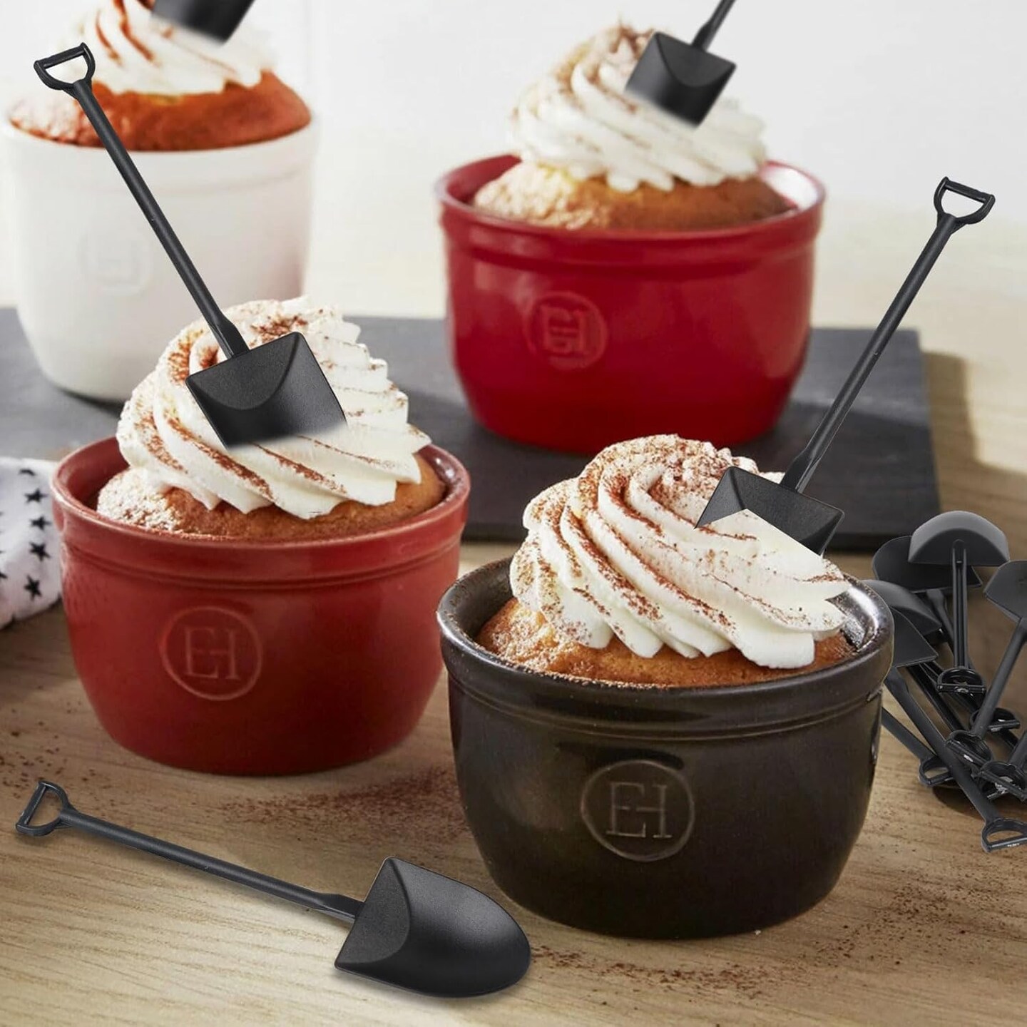Mini Shovel Spoons for Desserts,